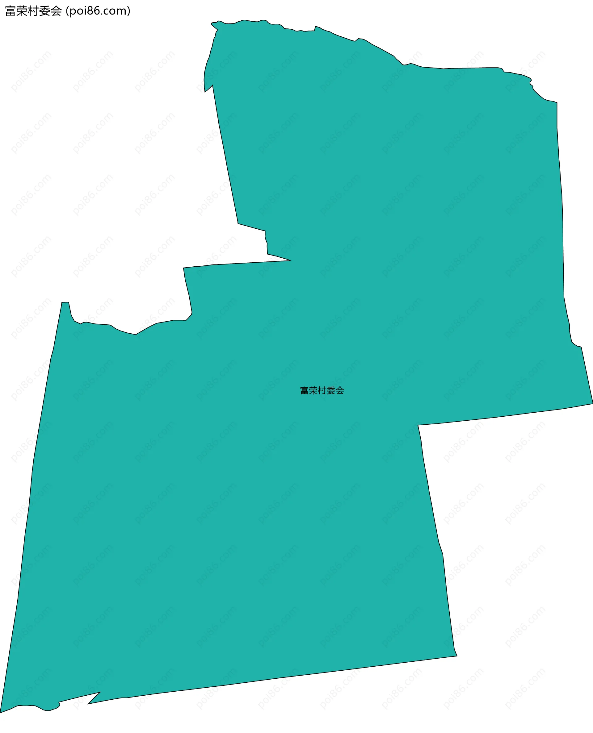 富荣村委会边界地图