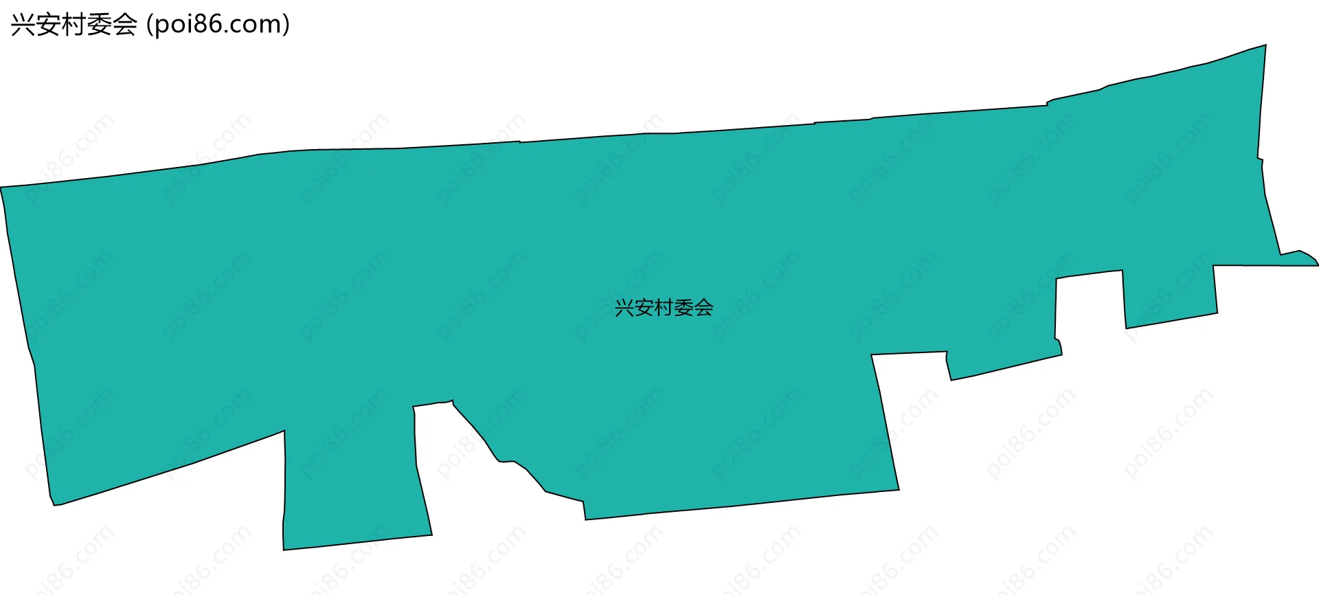 兴安村委会边界地图