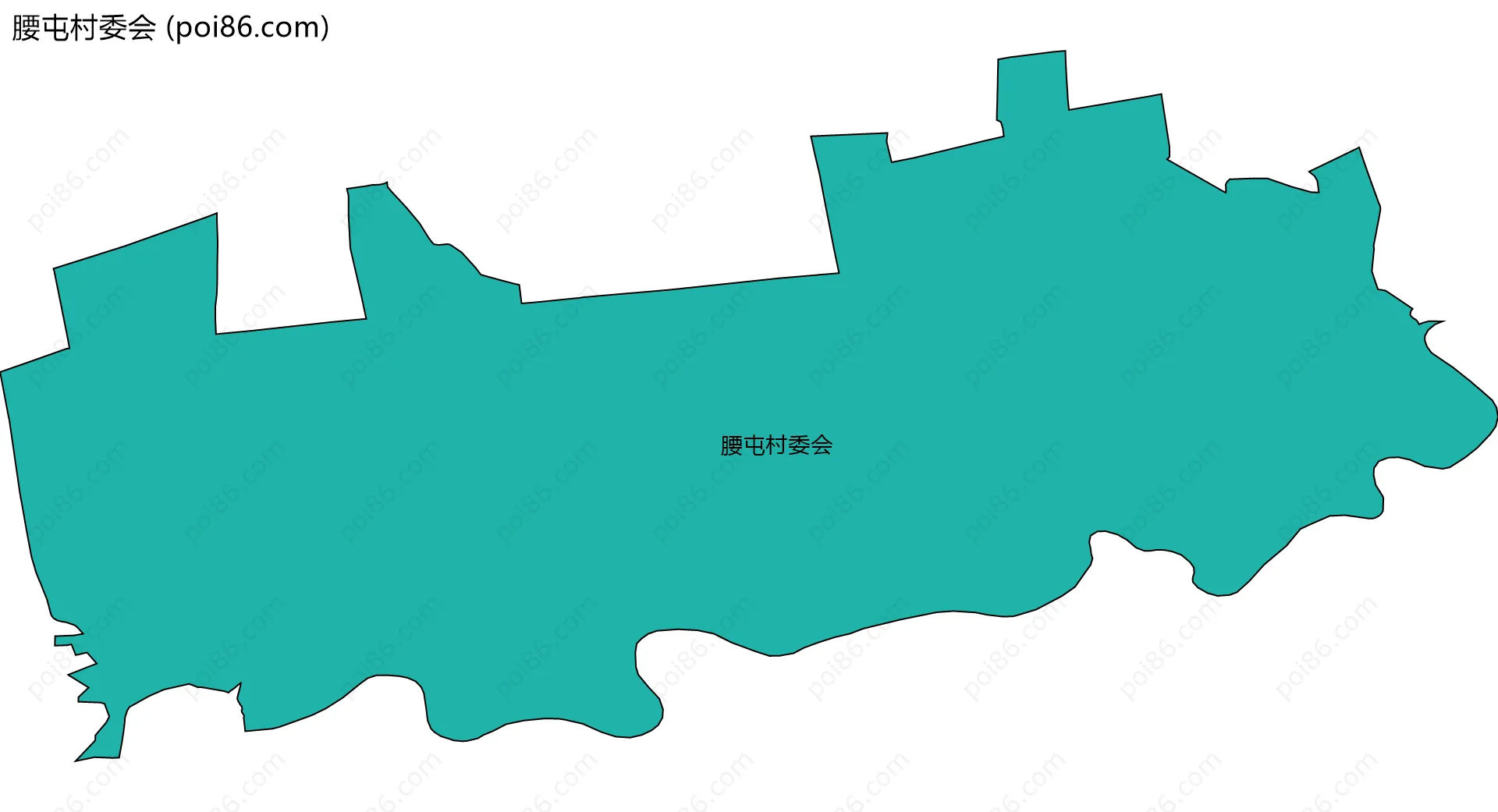 腰屯村委会边界地图