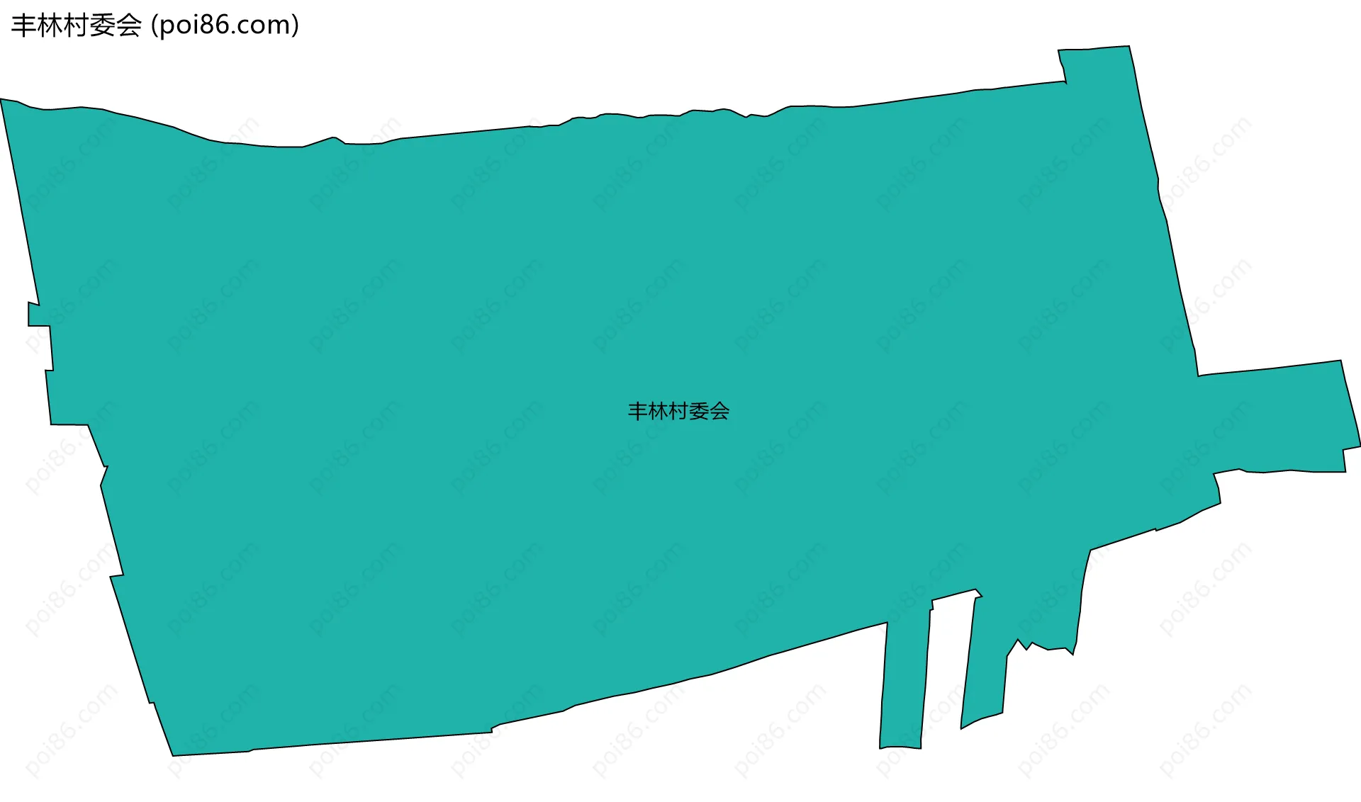 丰林村委会边界地图