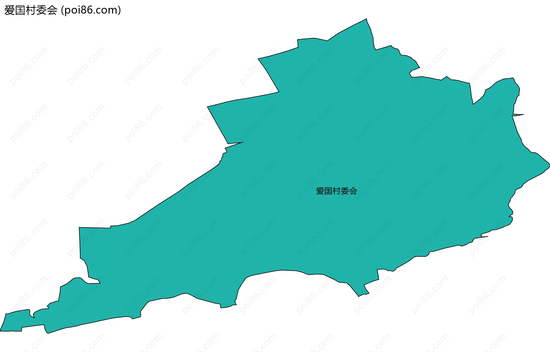 爱国村委会边界地图