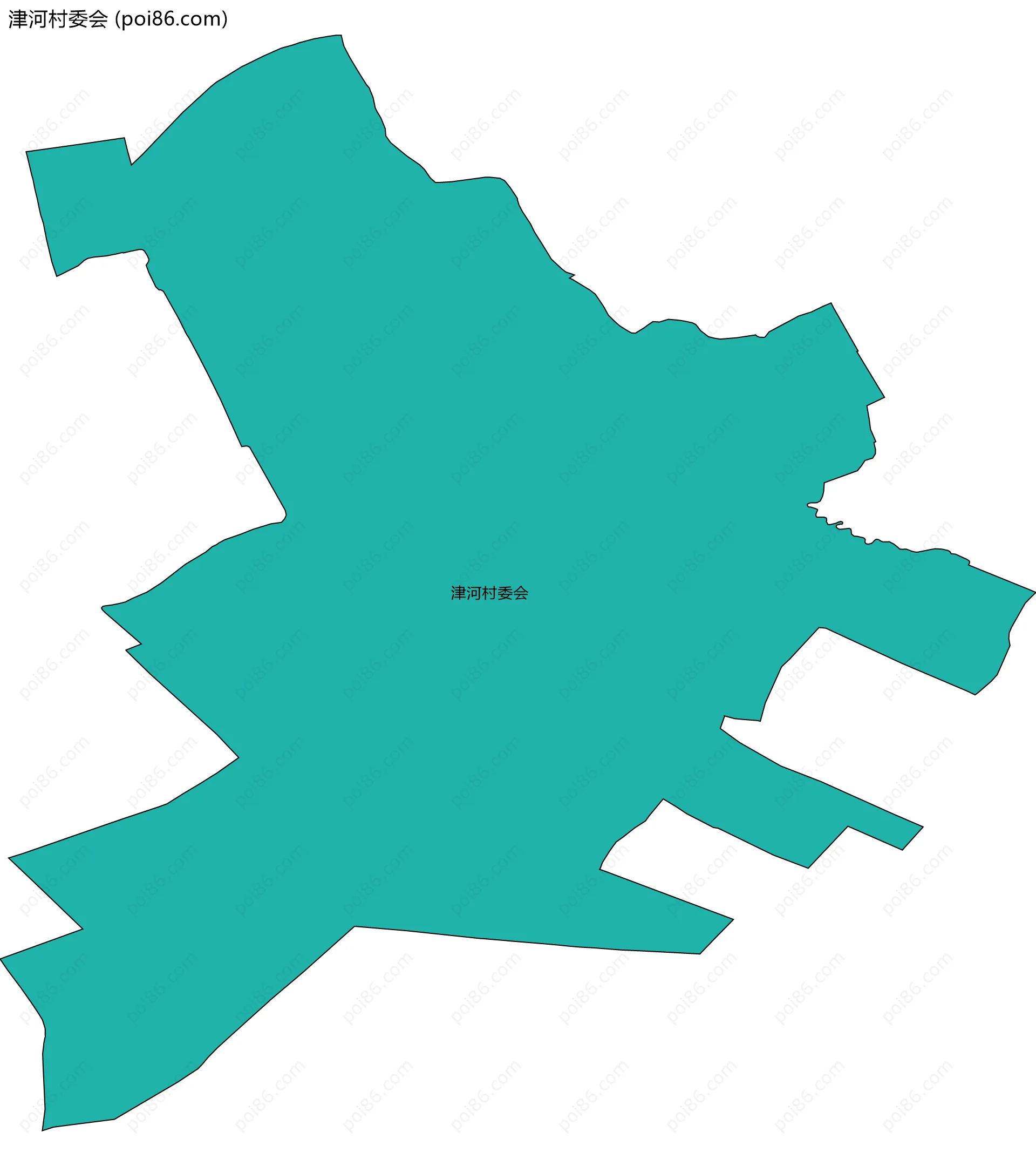 津河村委会边界地图