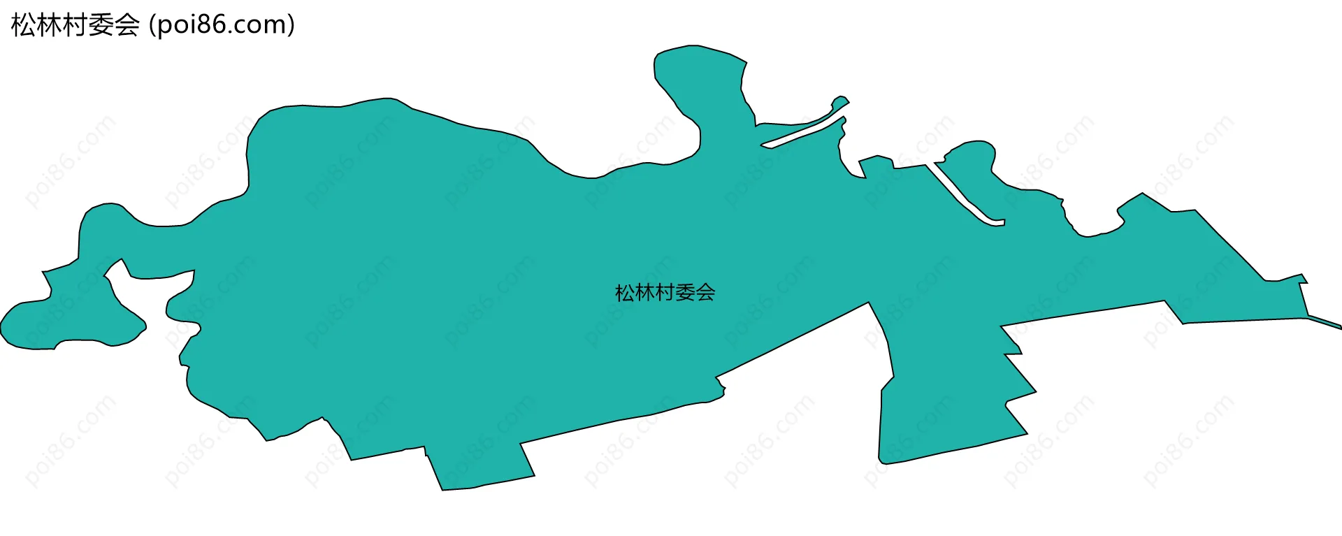 松林村委会边界地图