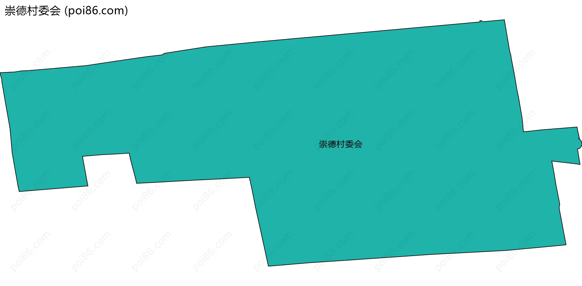 崇德村委会边界地图