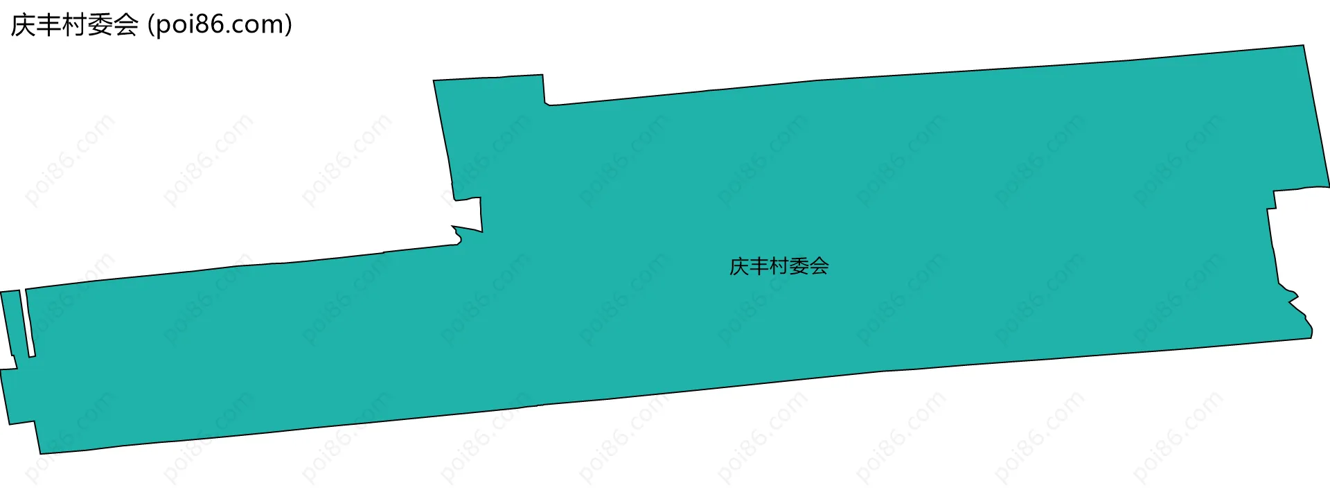 庆丰村委会边界地图