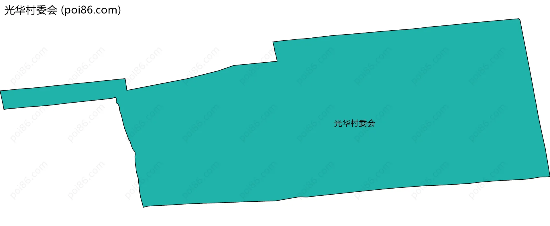 光华村委会边界地图