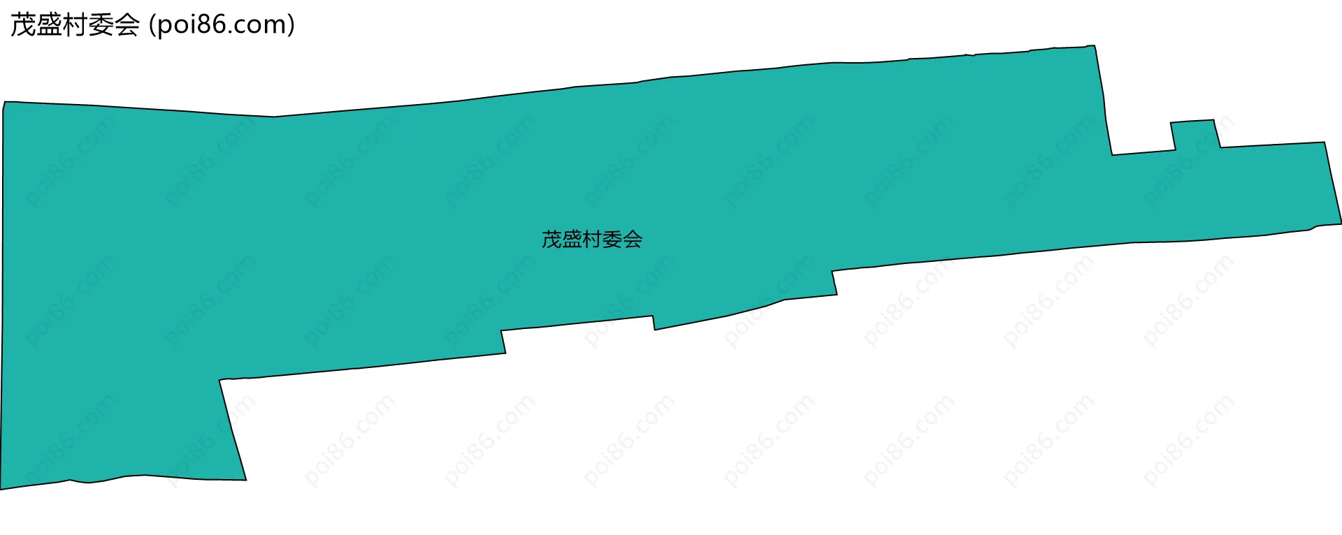 茂盛村委会边界地图