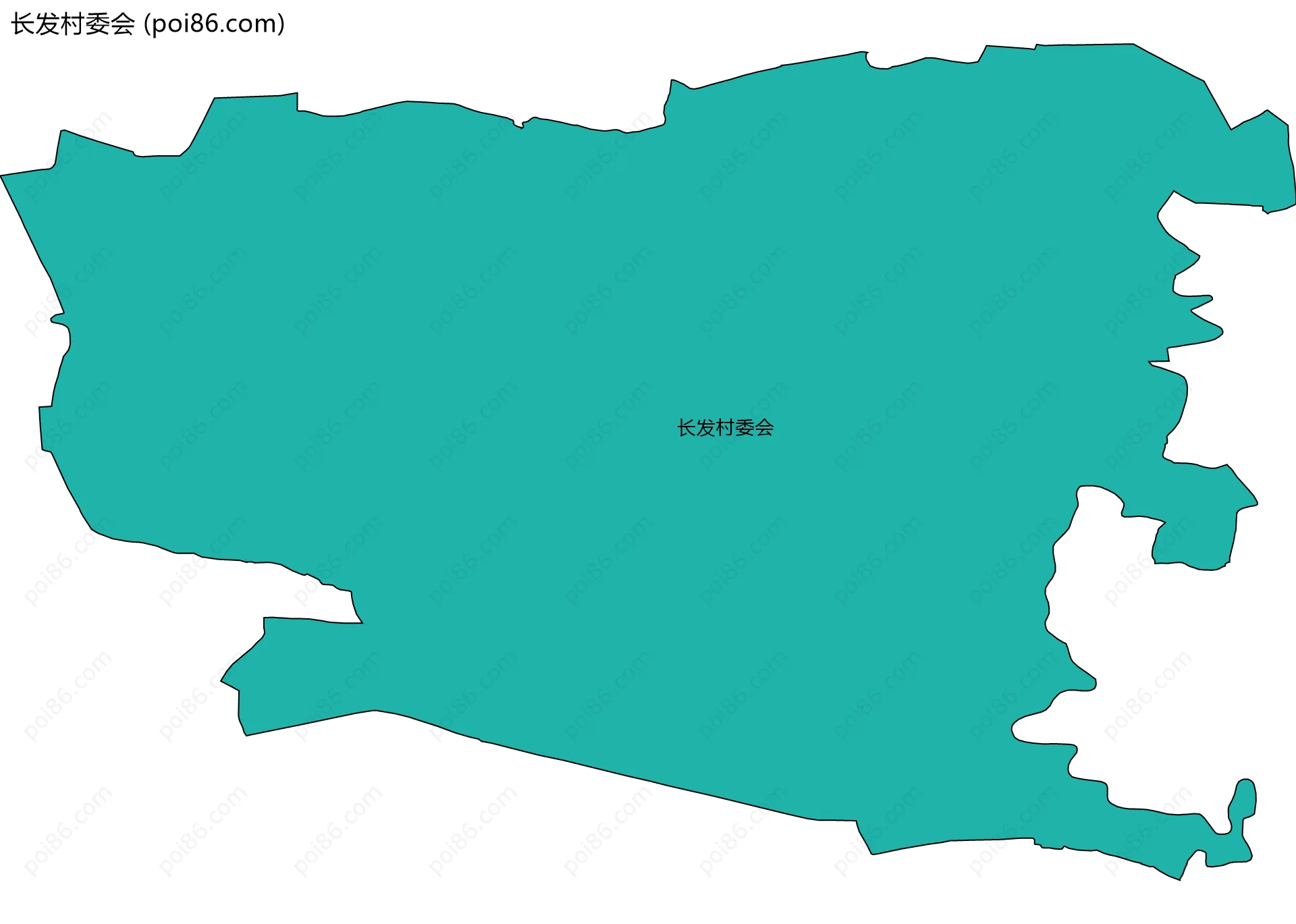 长发村委会边界地图