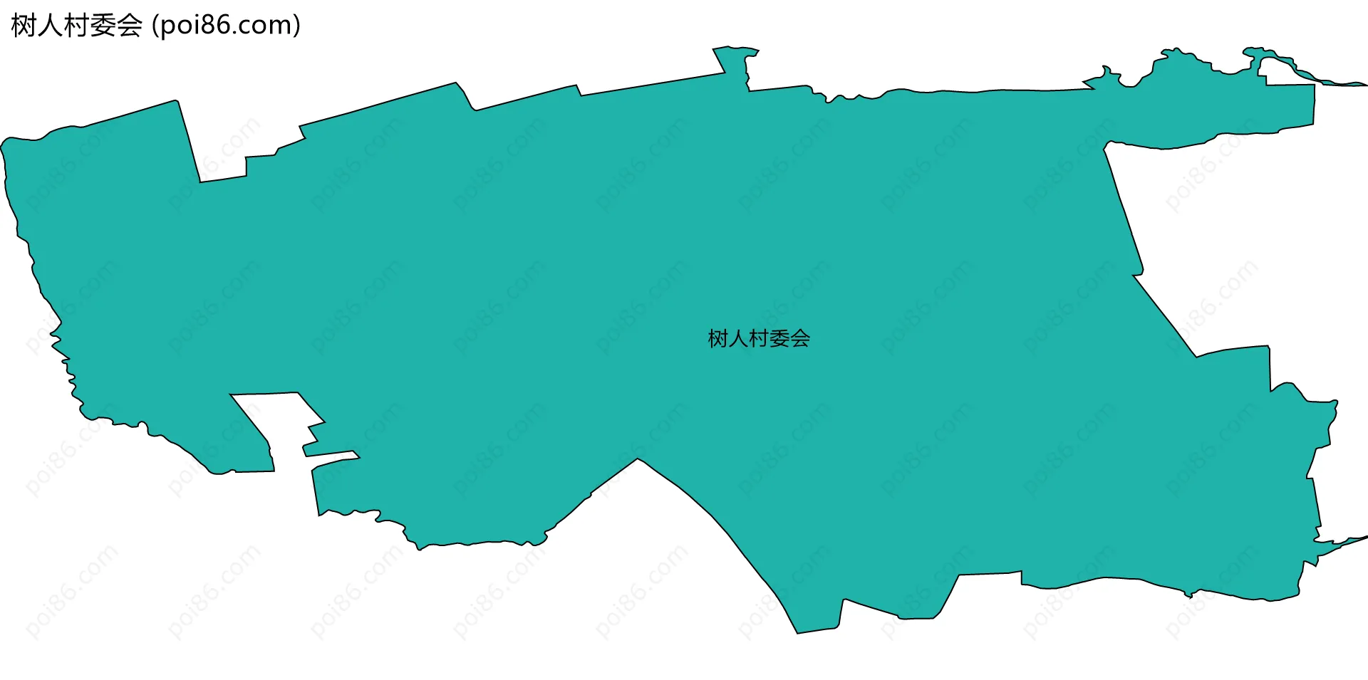 树人村委会边界地图