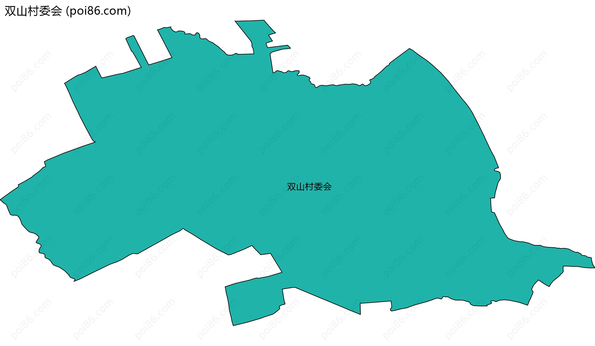 双山村委会边界地图