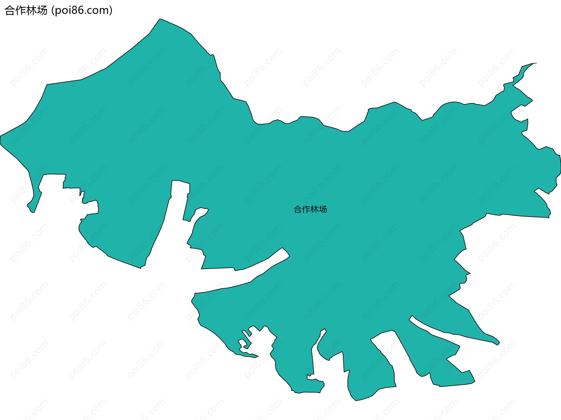 合作林场边界地图