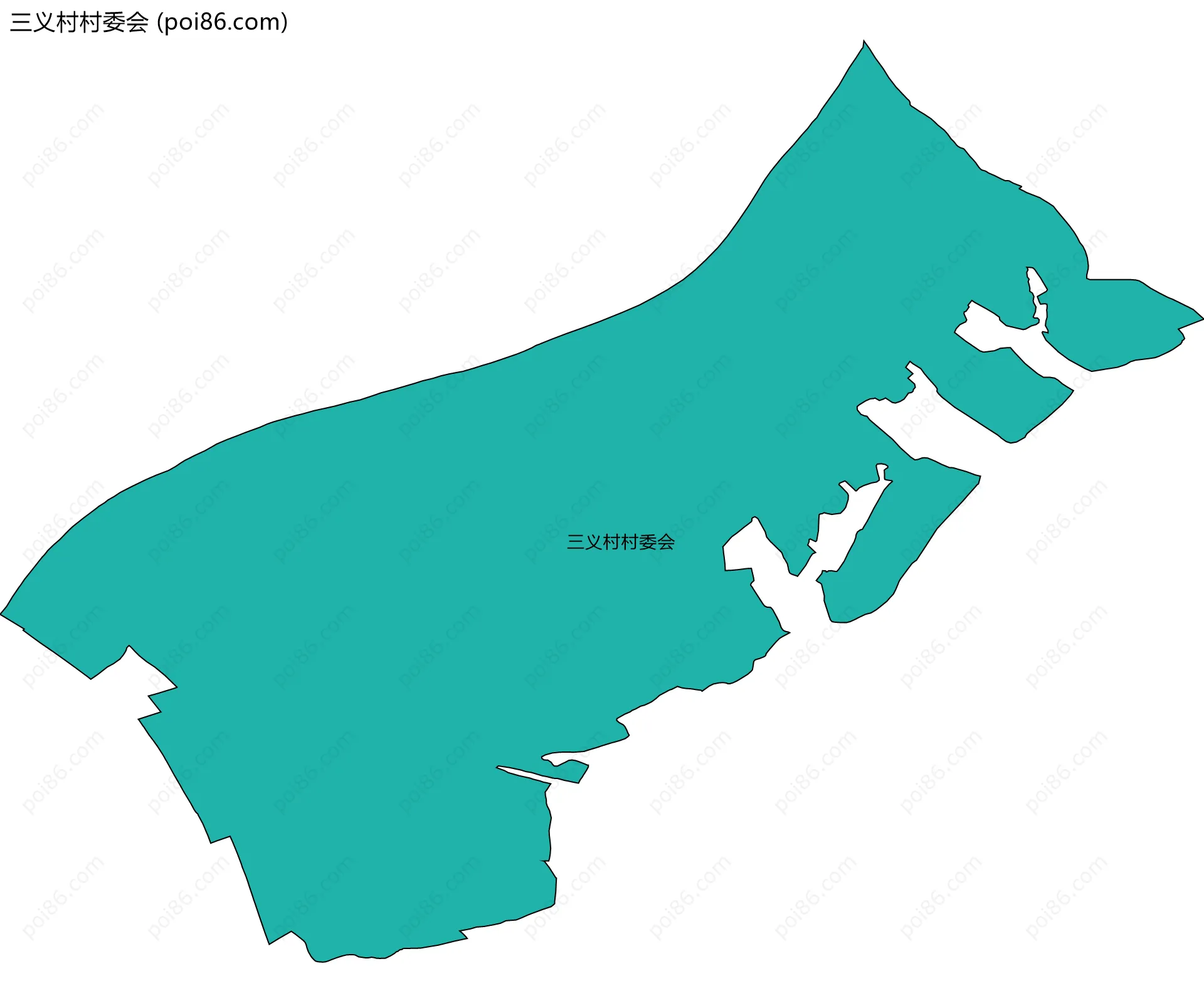 三义村村委会边界地图