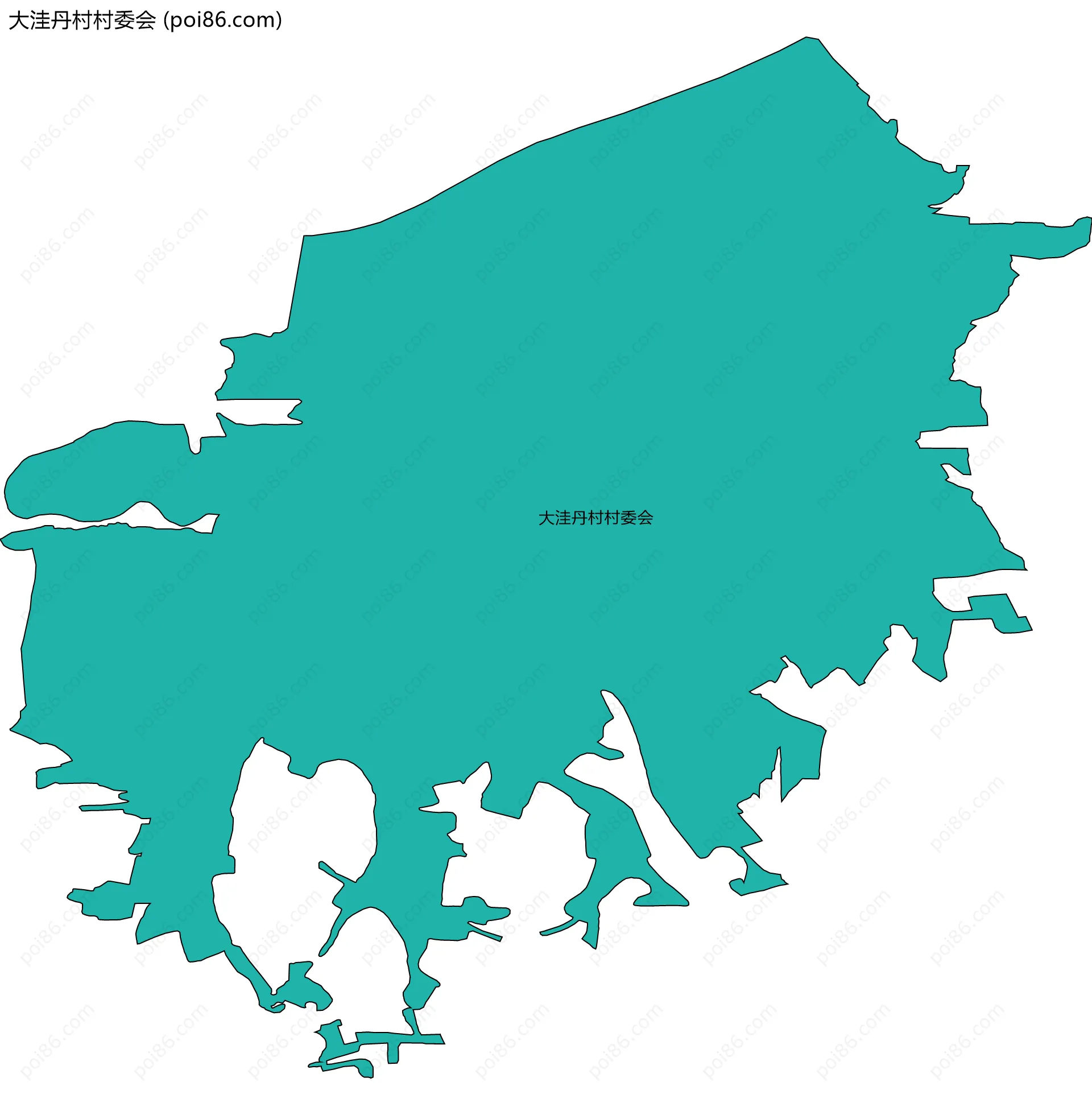 大洼丹村村委会边界地图