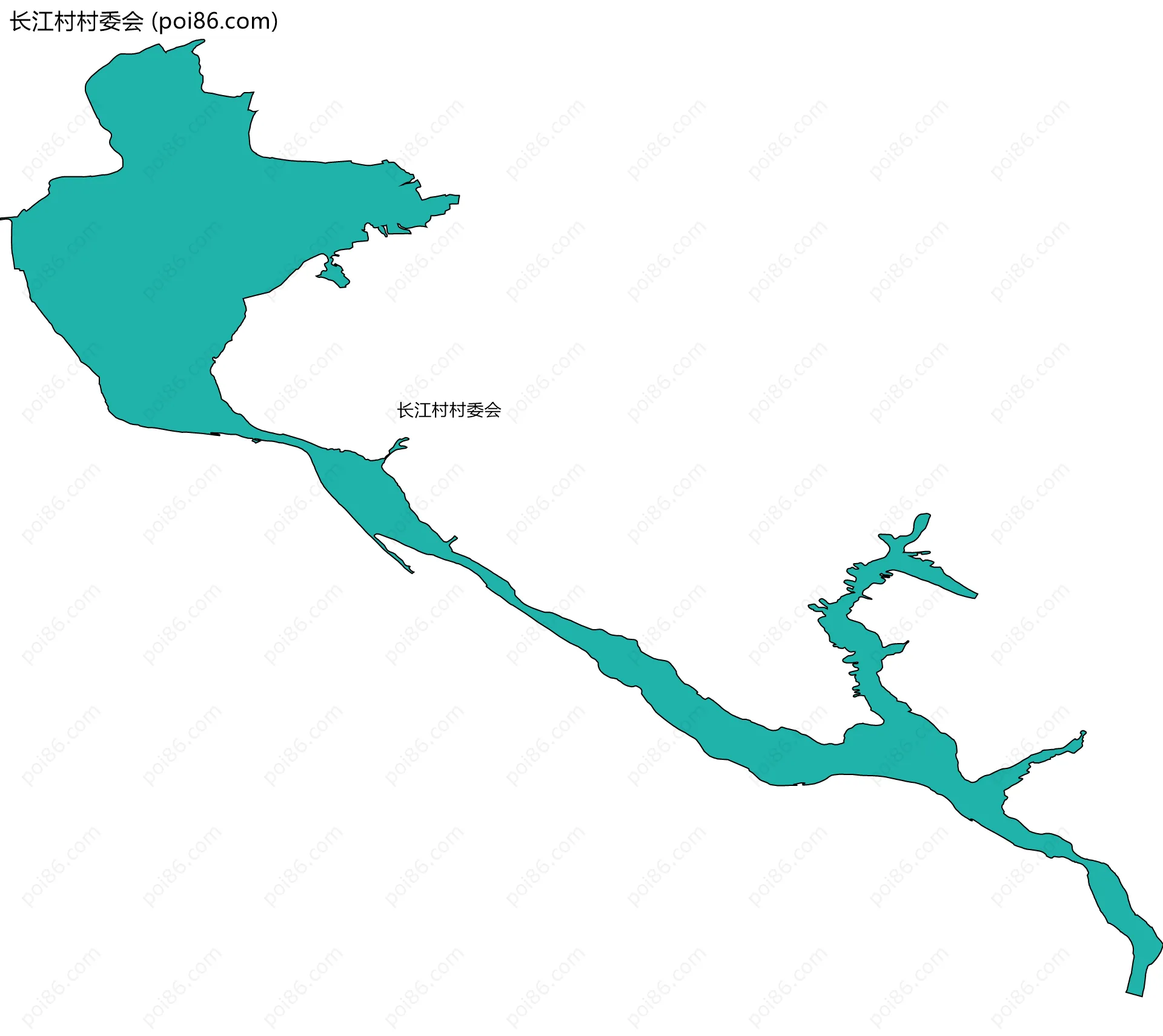 长江村村委会边界地图