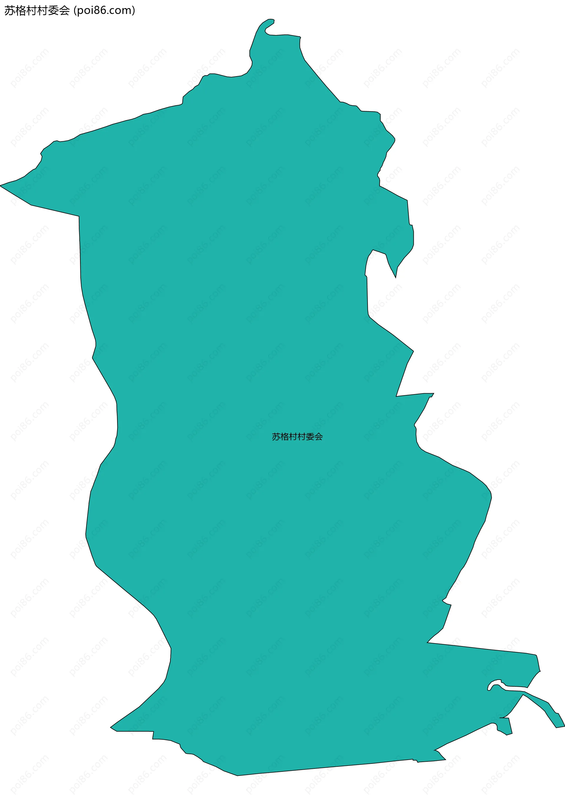 苏格村村委会边界地图