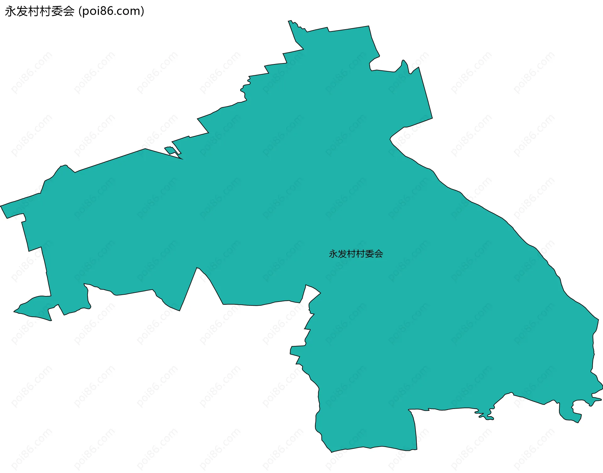 永发村村委会边界地图