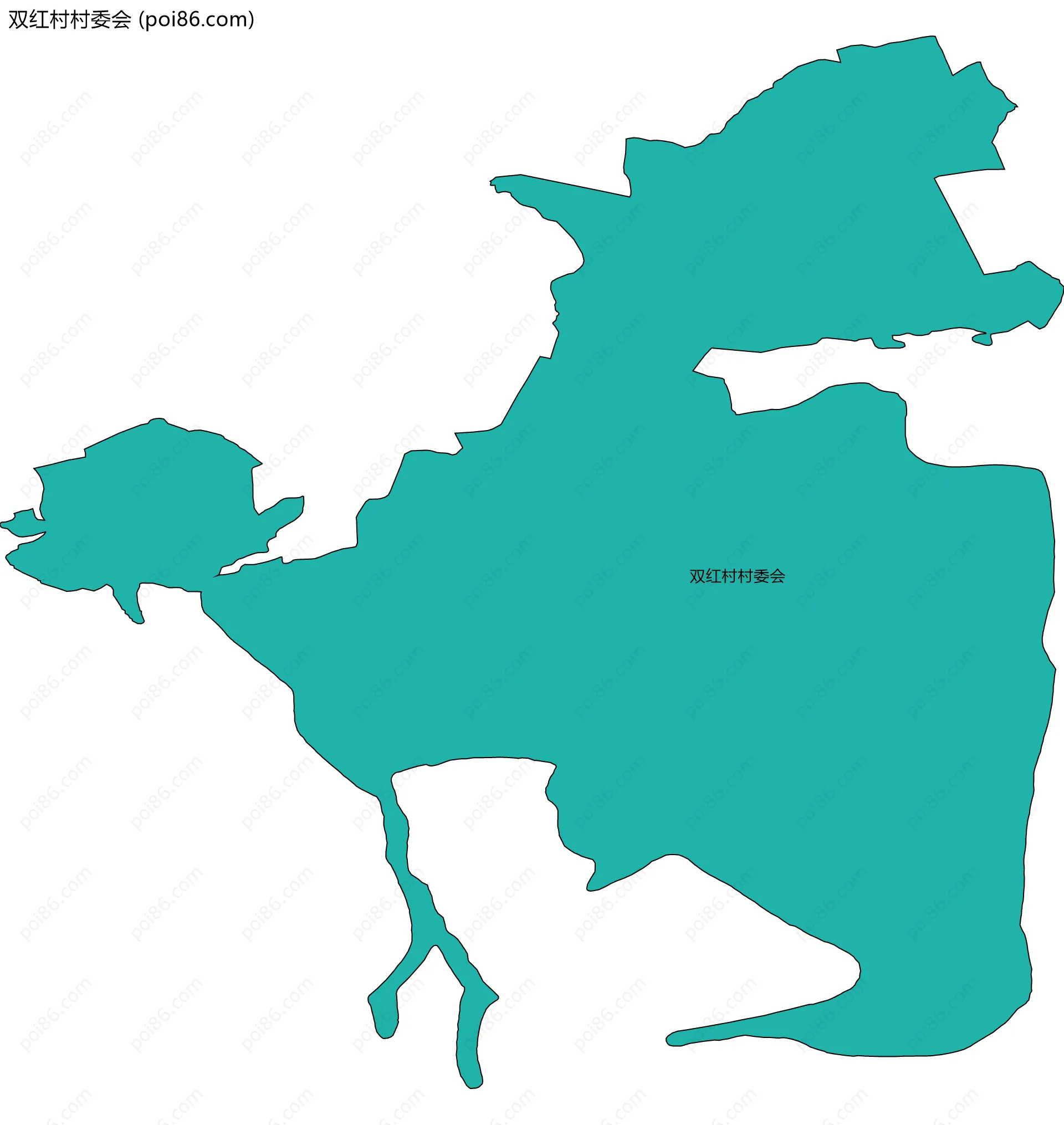 双红村村委会边界地图