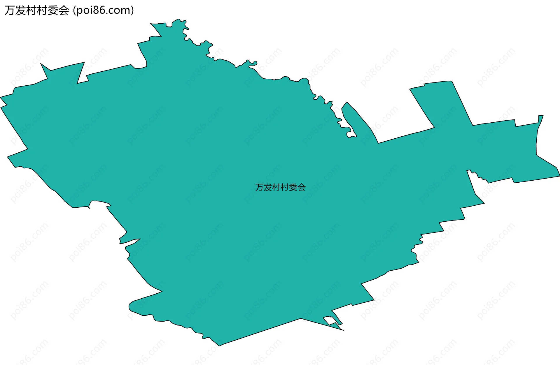 万发村村委会边界地图