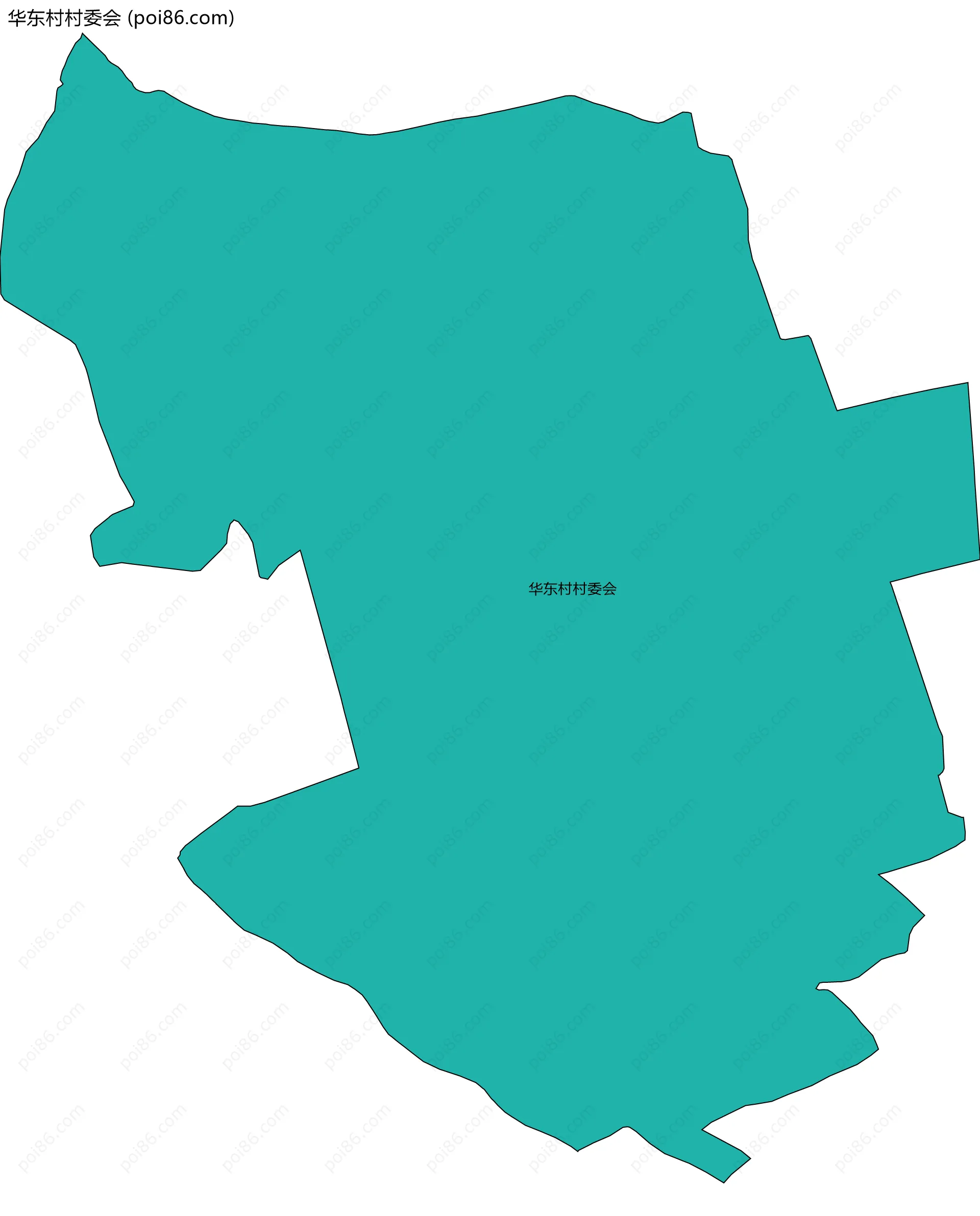 华东村村委会边界地图