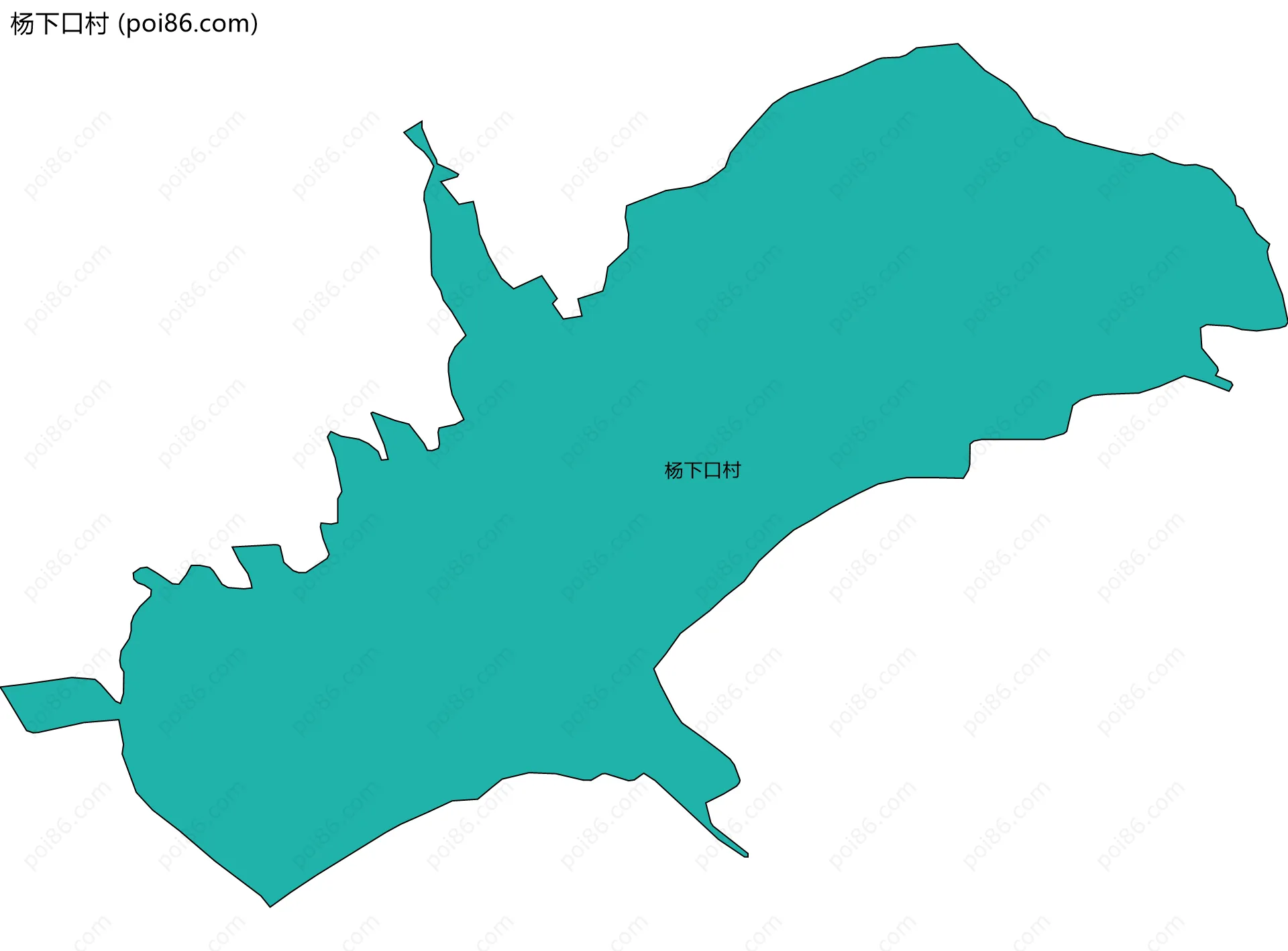 杨下口村边界地图