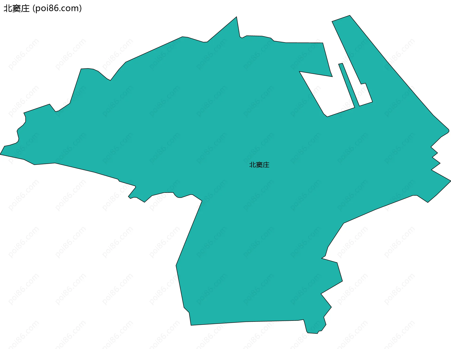 北窦庄边界地图