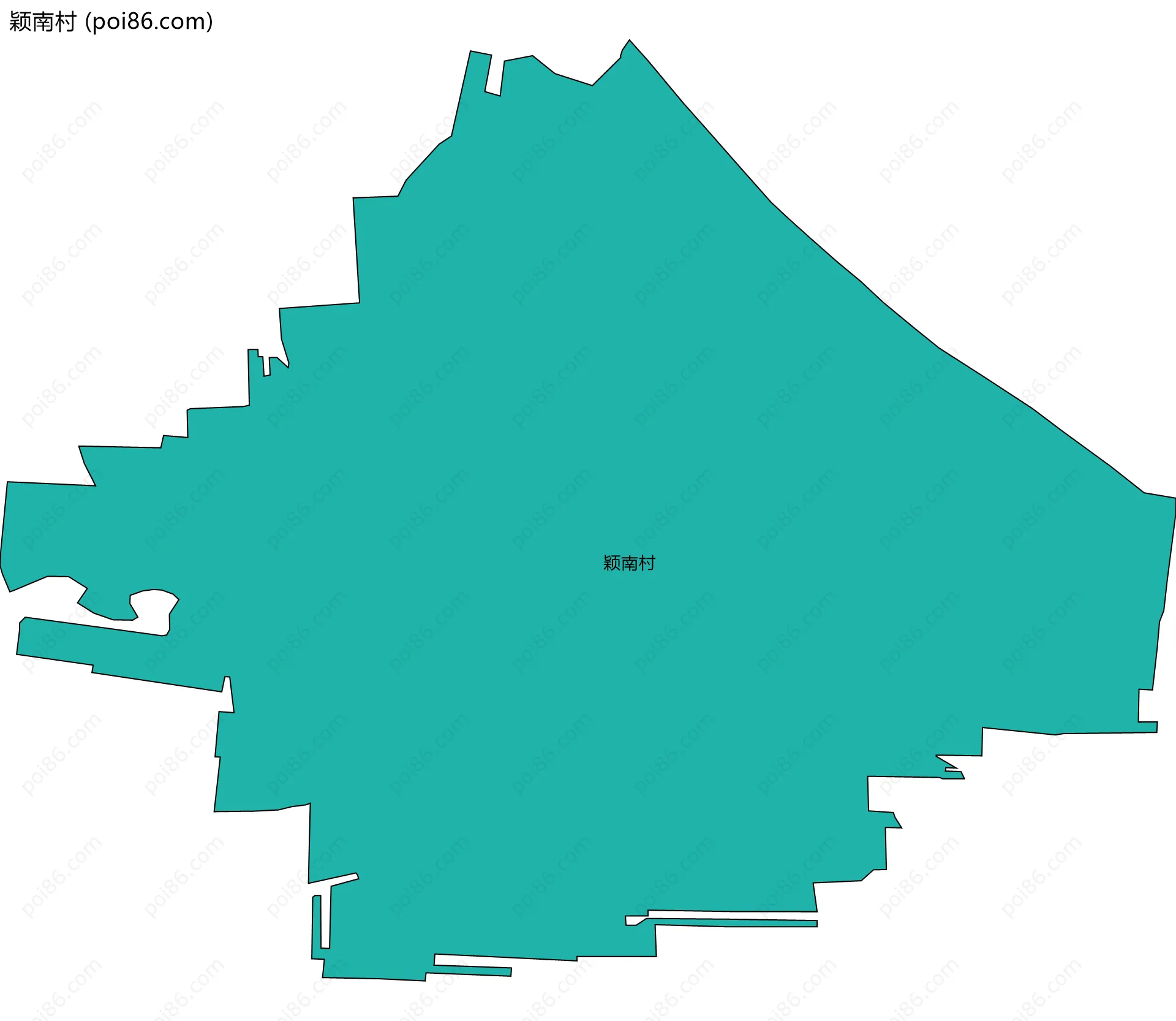 颖南村边界地图