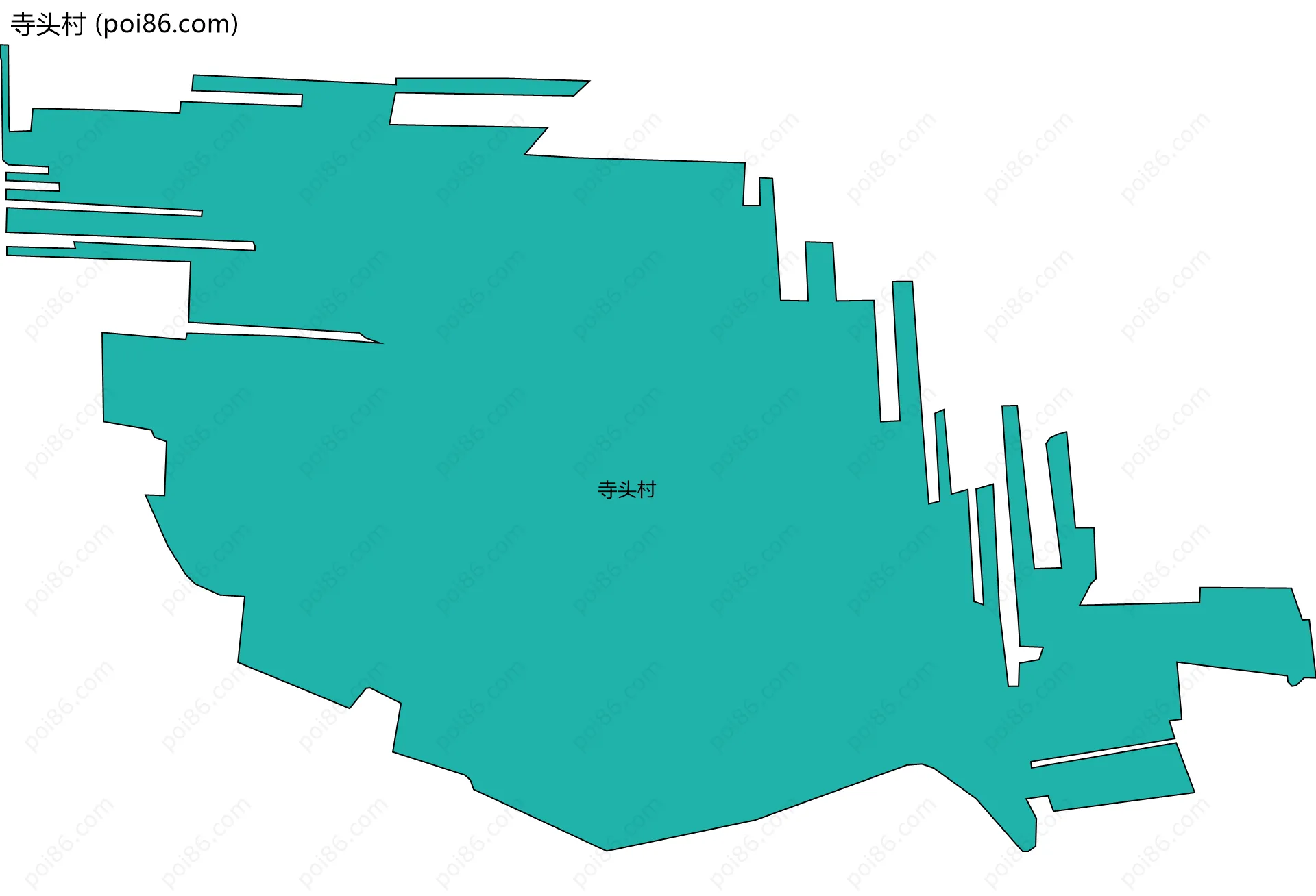 寺头村边界地图