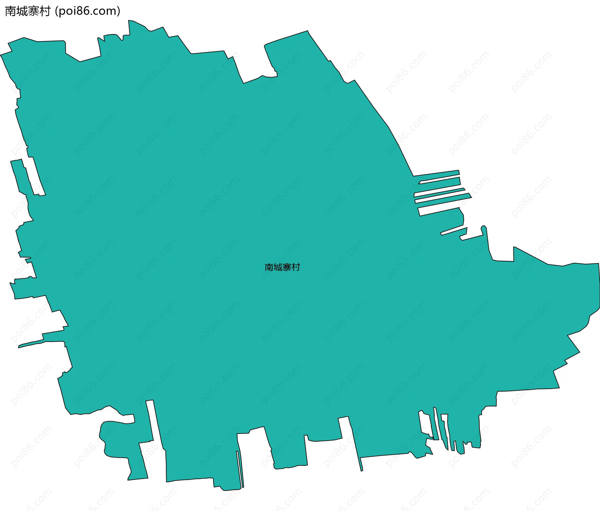 南城寨村边界地图
