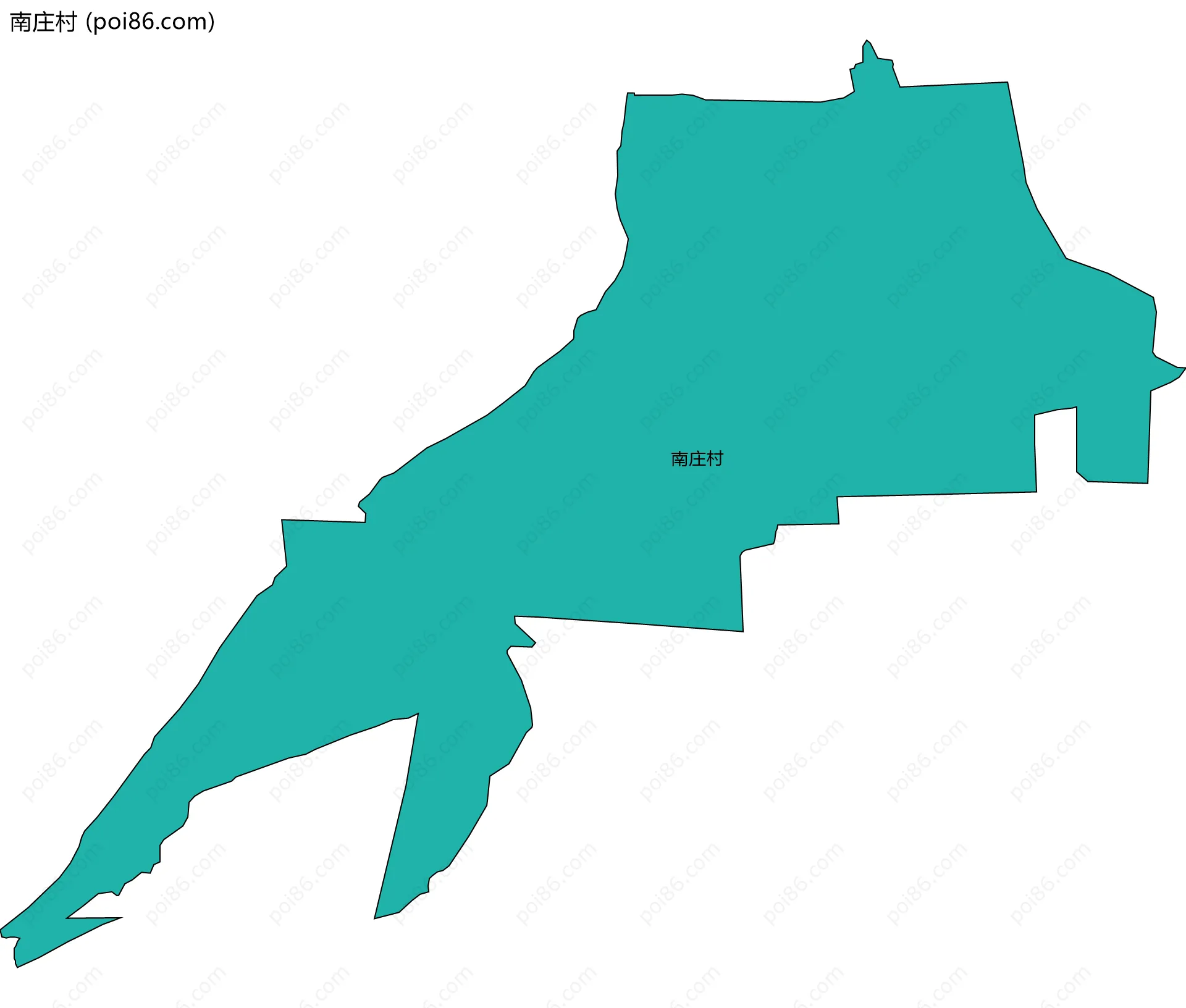 南庄村边界地图