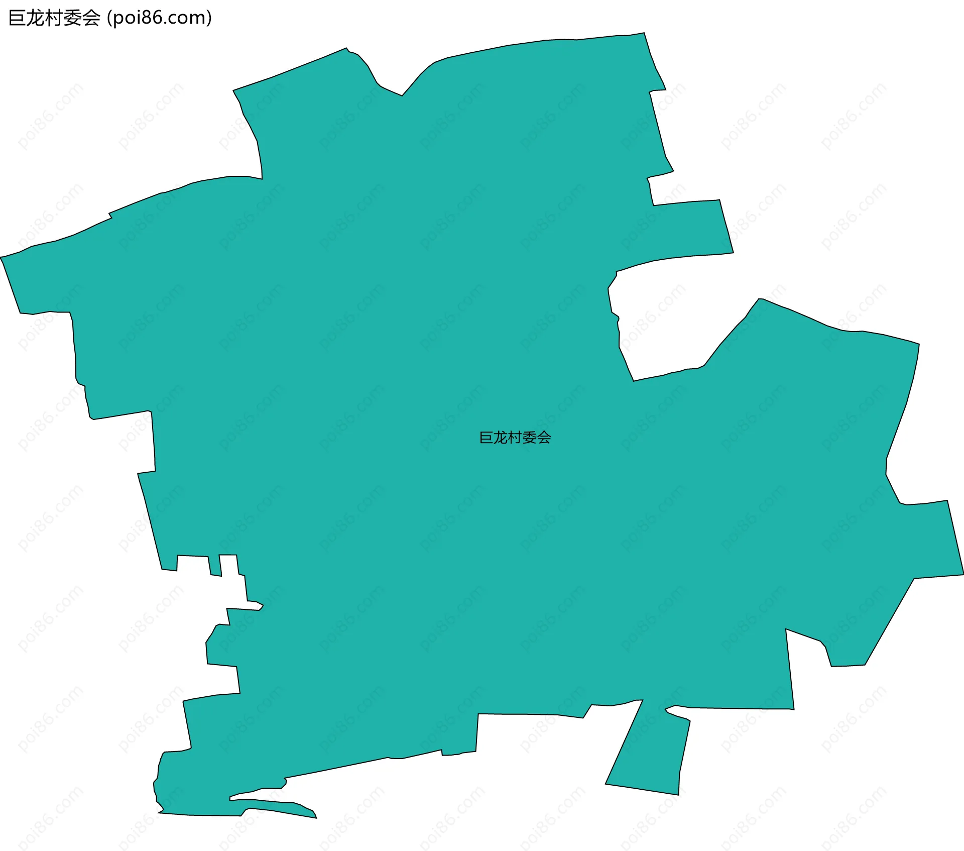 巨龙村委会边界地图