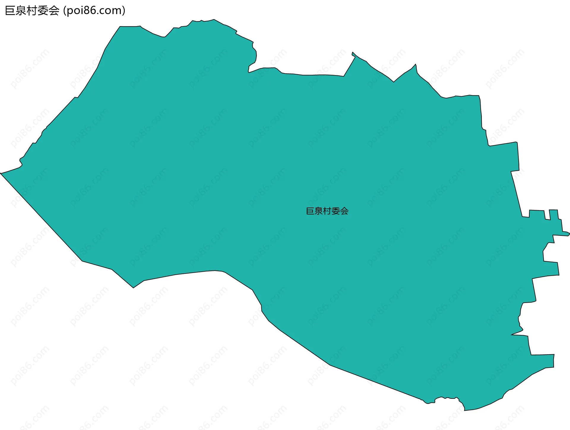 巨泉村委会边界地图