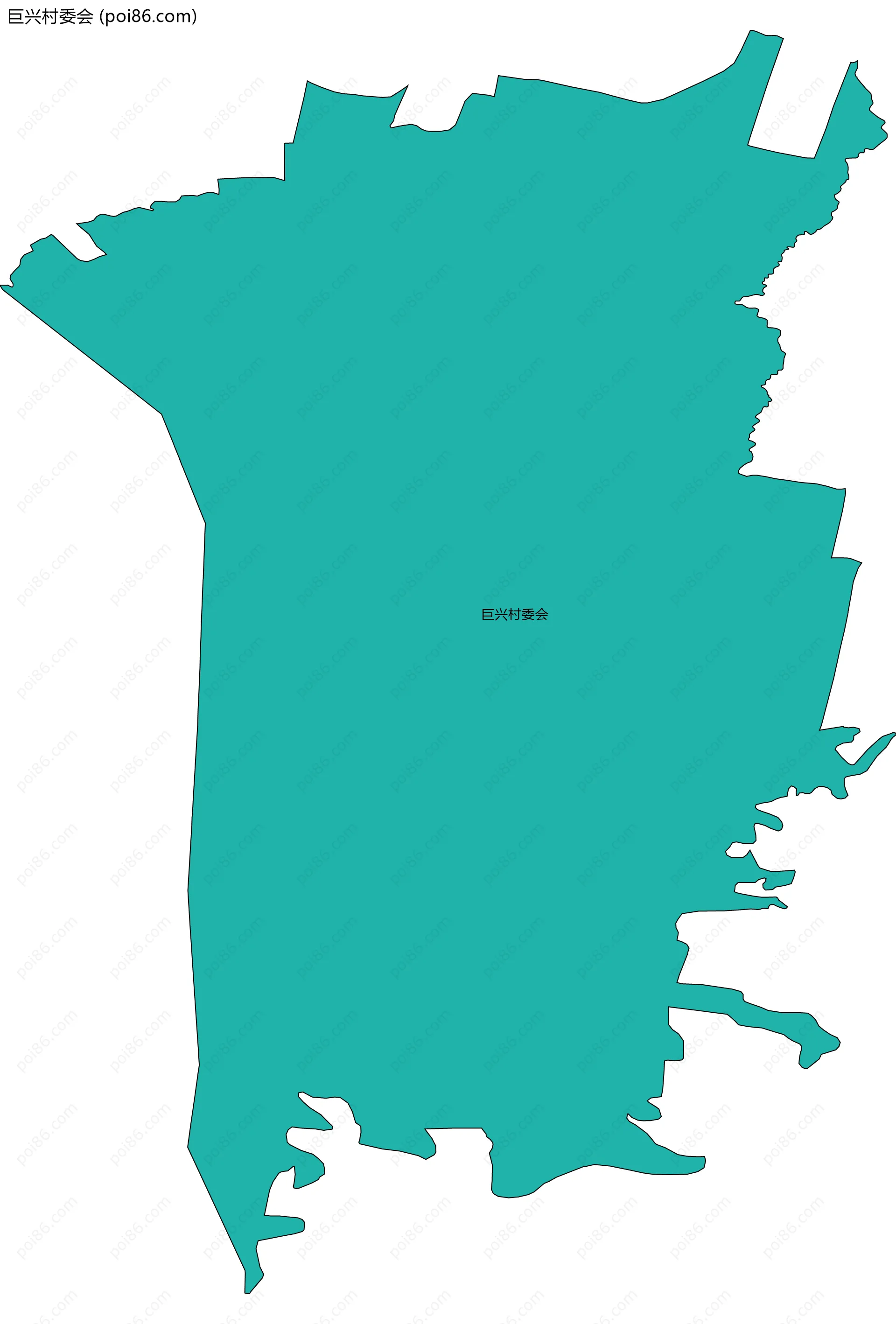 巨兴村委会边界地图