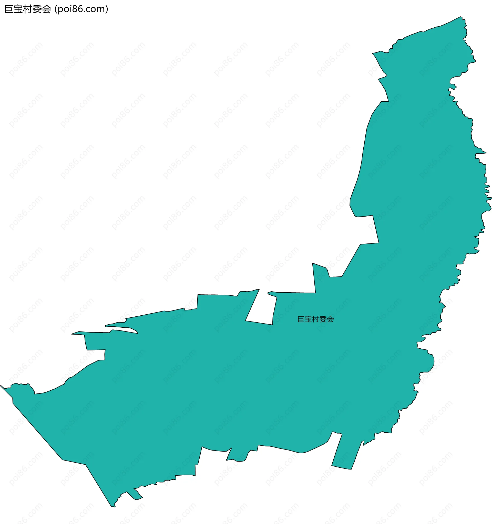 巨宝村委会边界地图