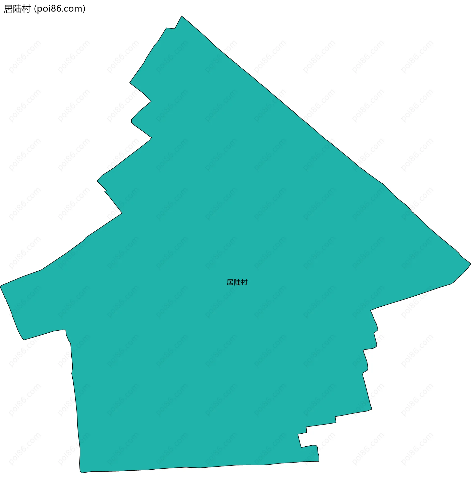 居陆村边界地图