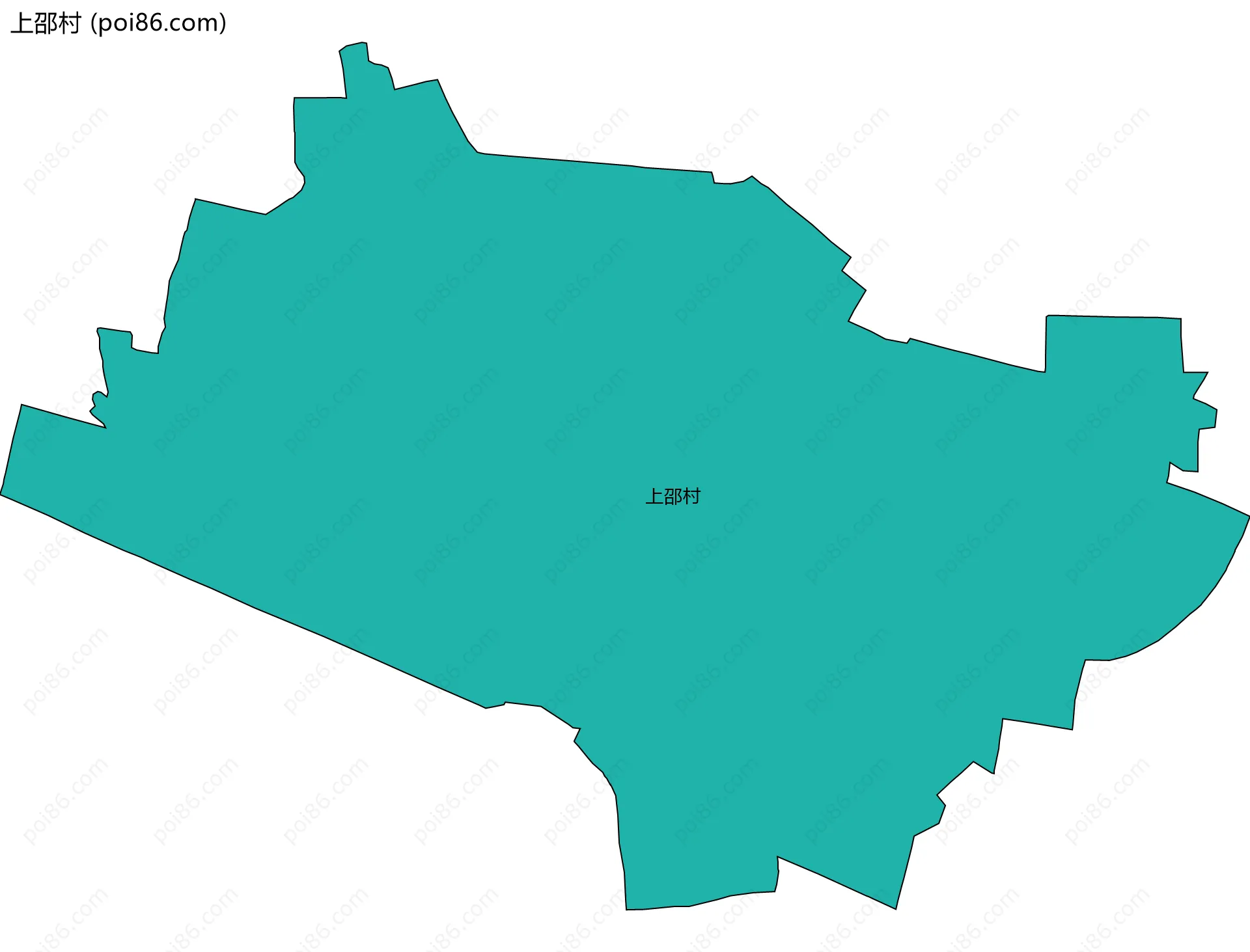 上邵村边界地图