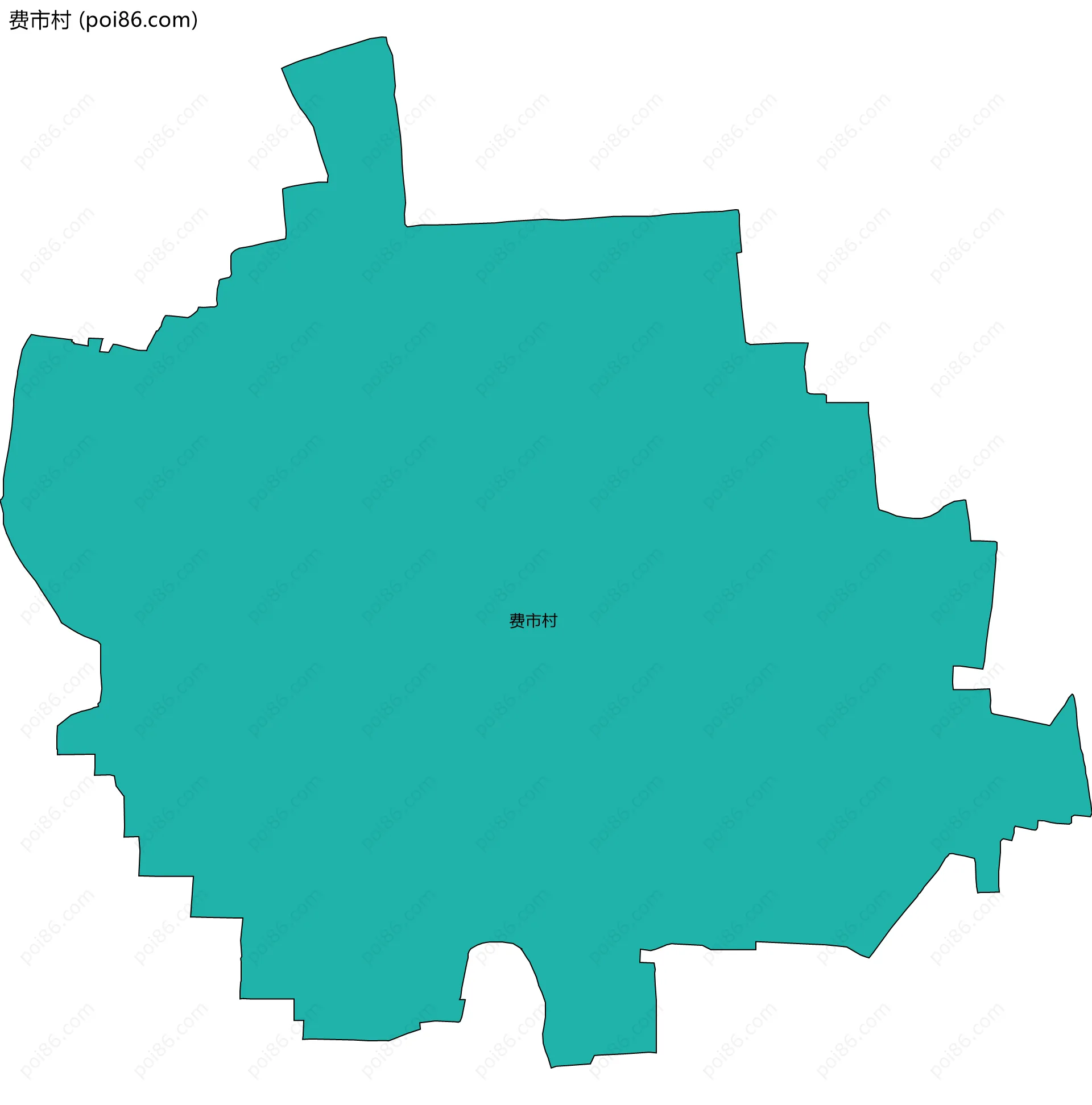 费市村边界地图