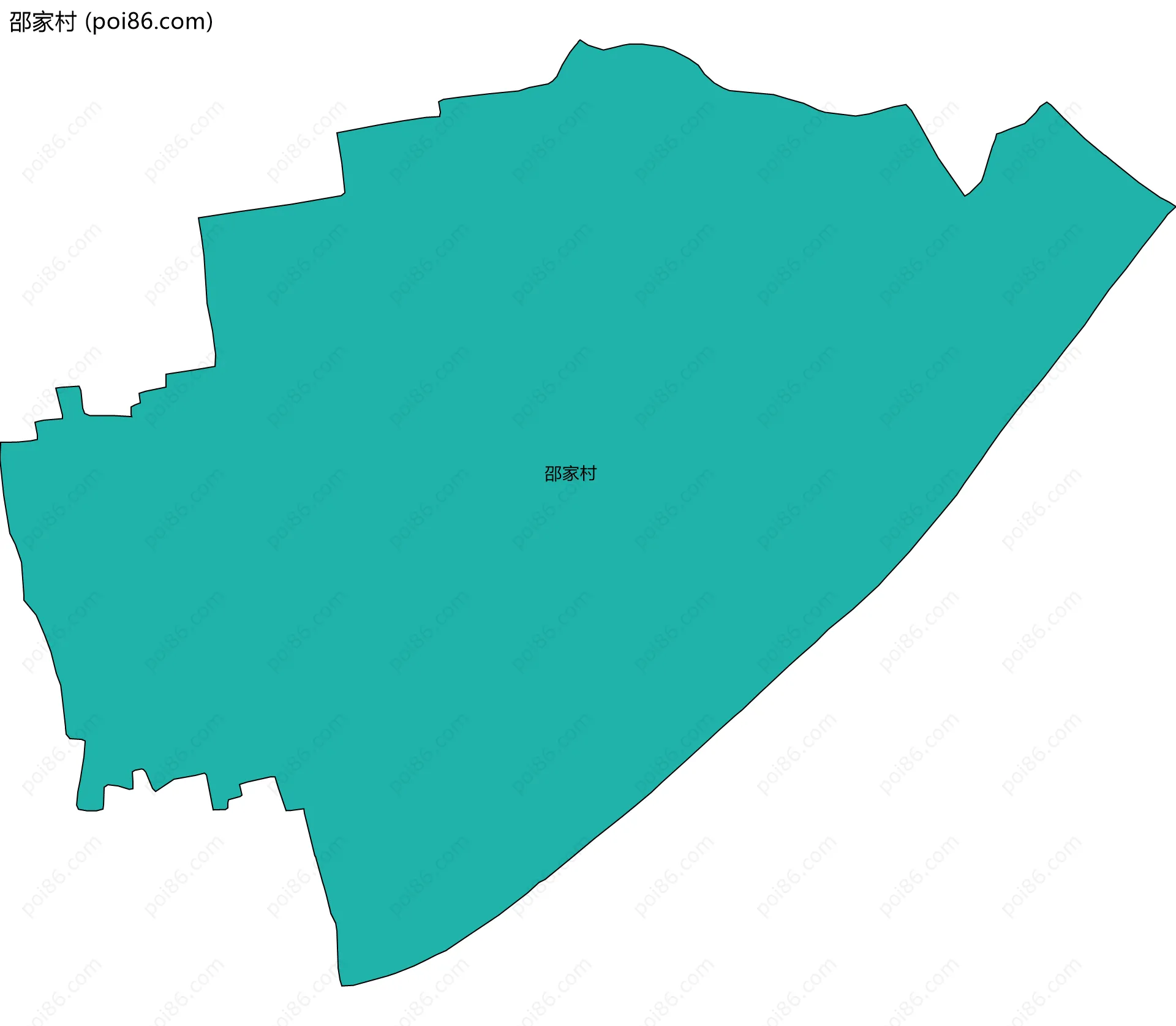 邵家村边界地图