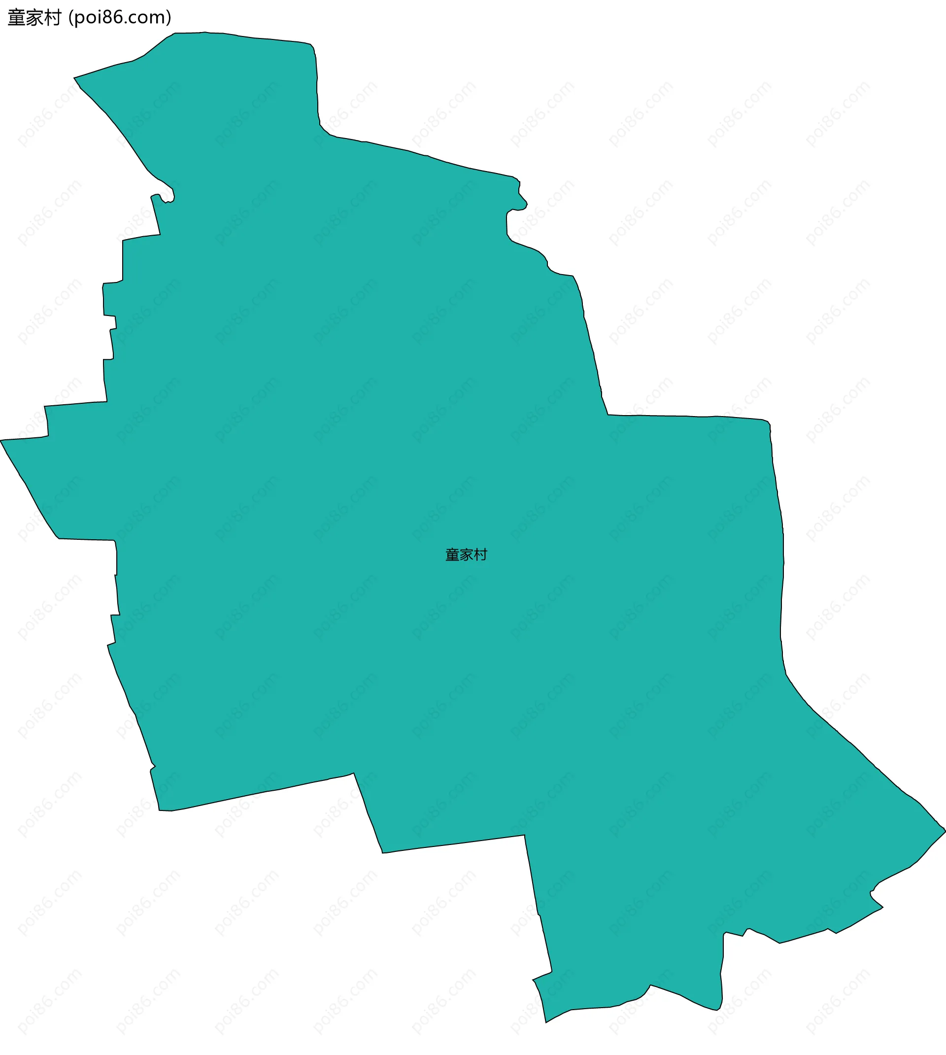 童家村边界地图