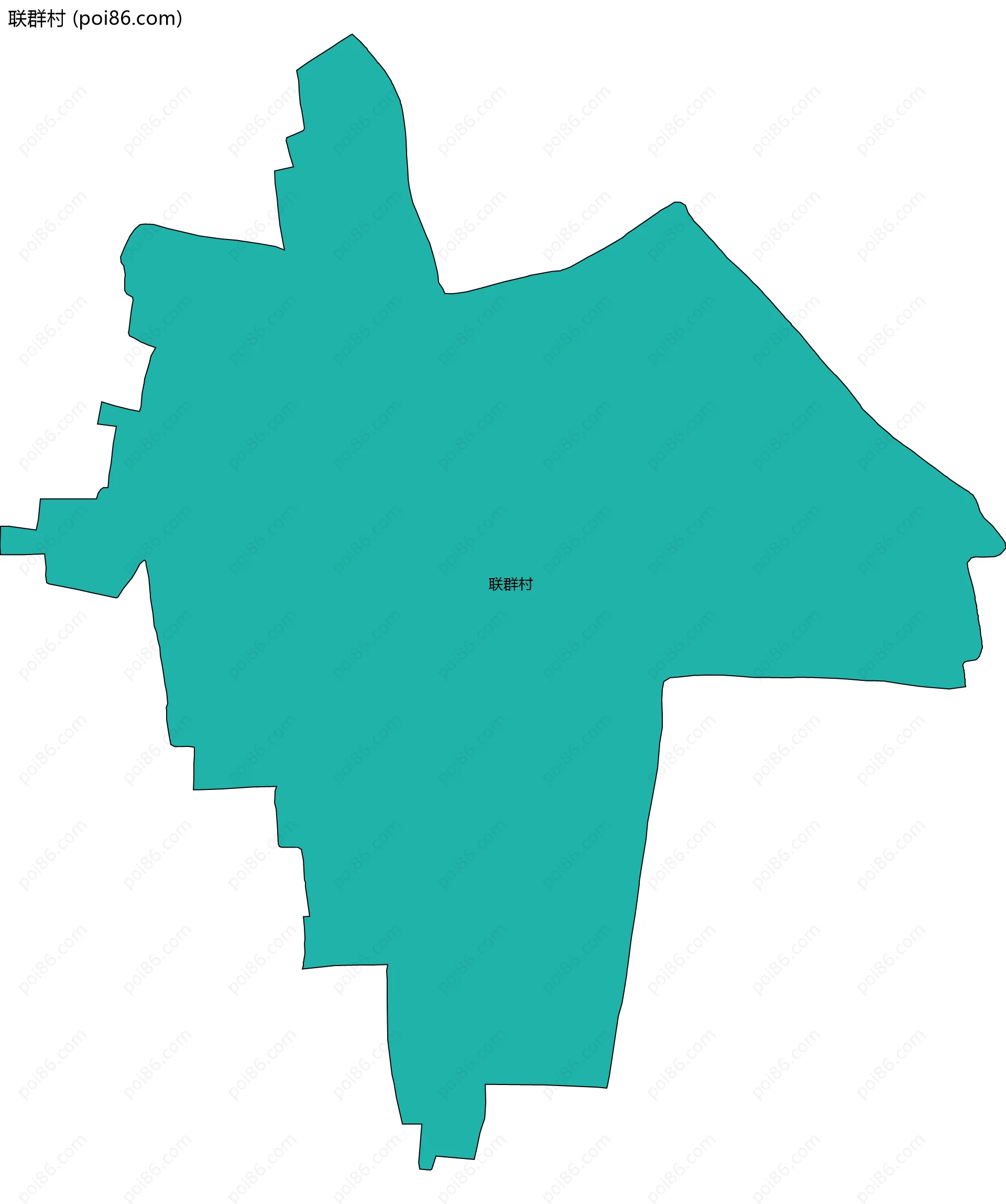 联群村边界地图