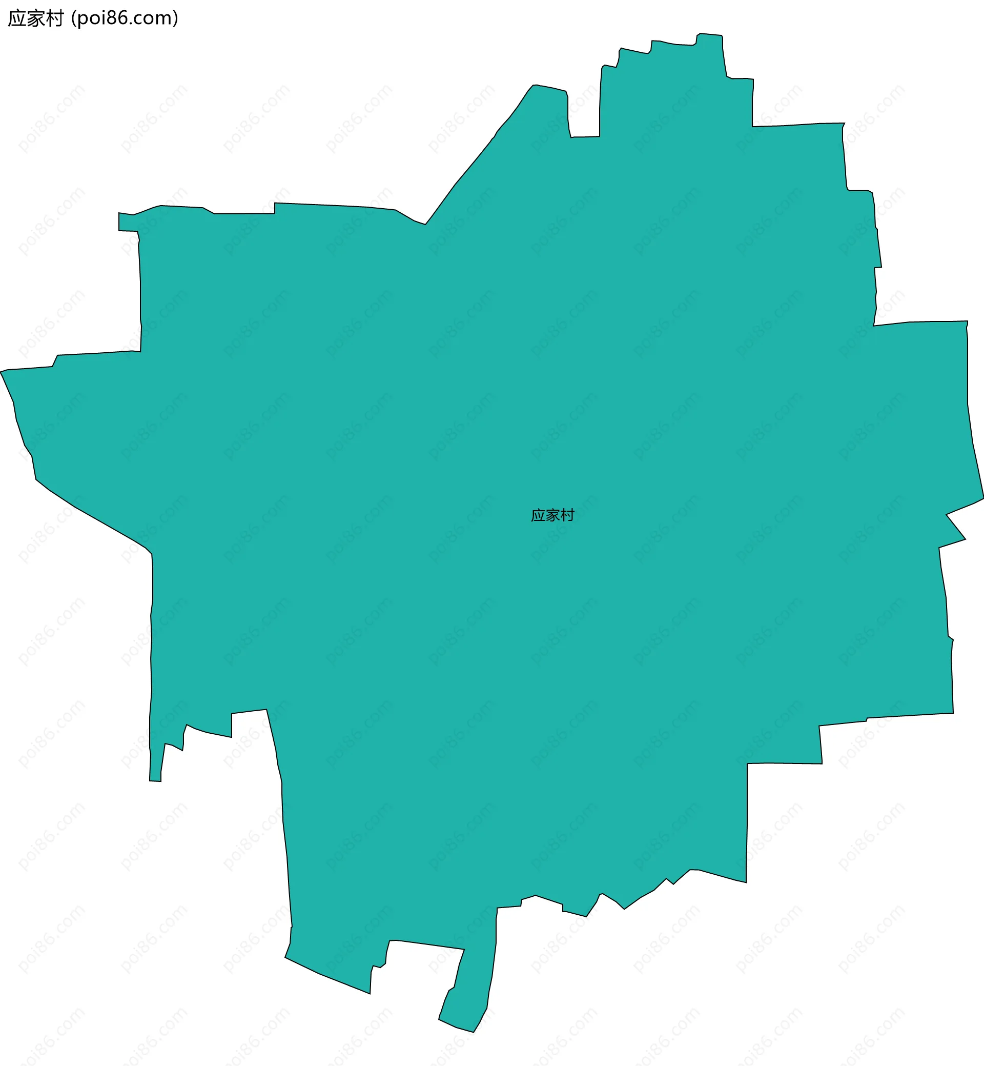 应家村边界地图