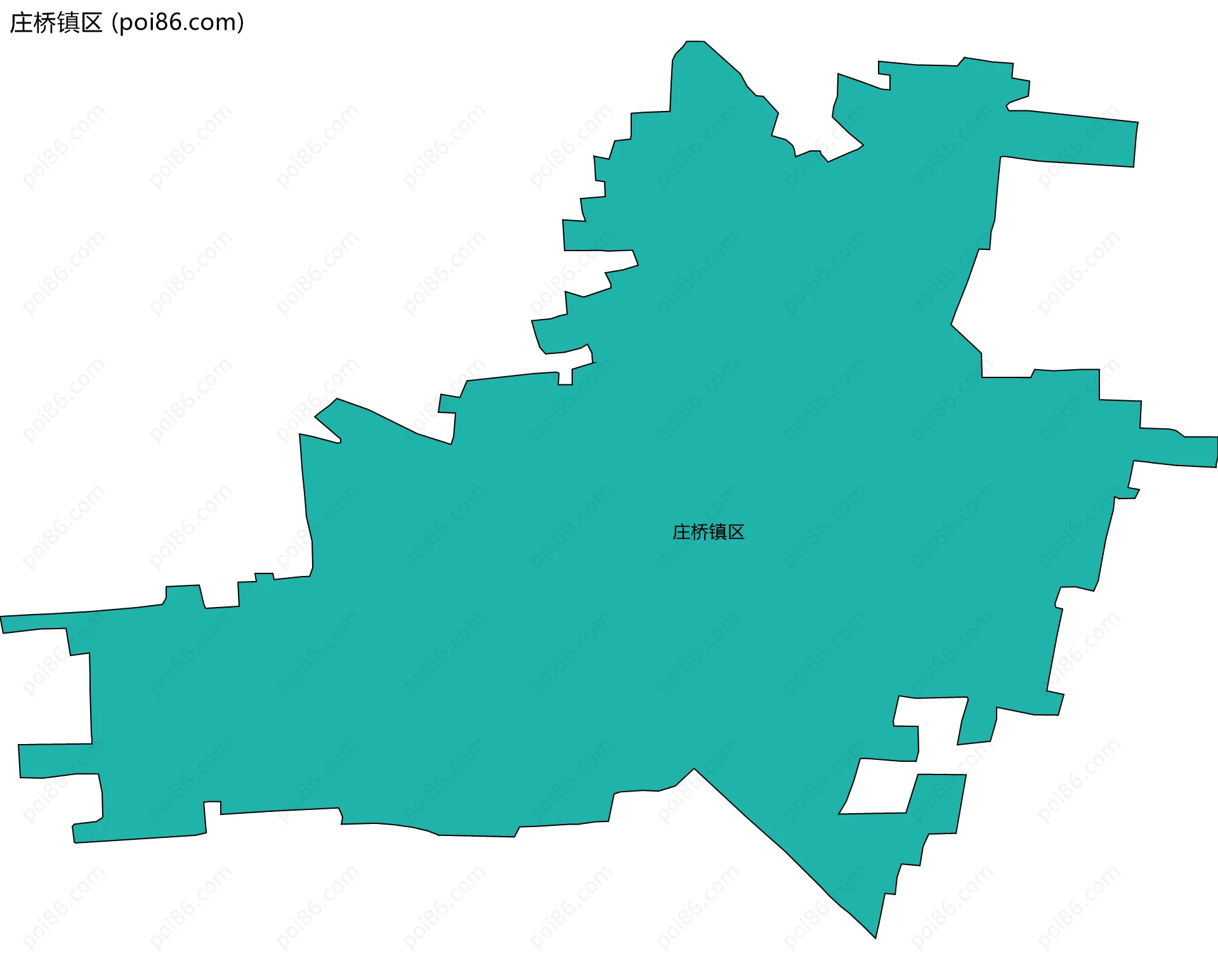 庄桥镇区边界地图
