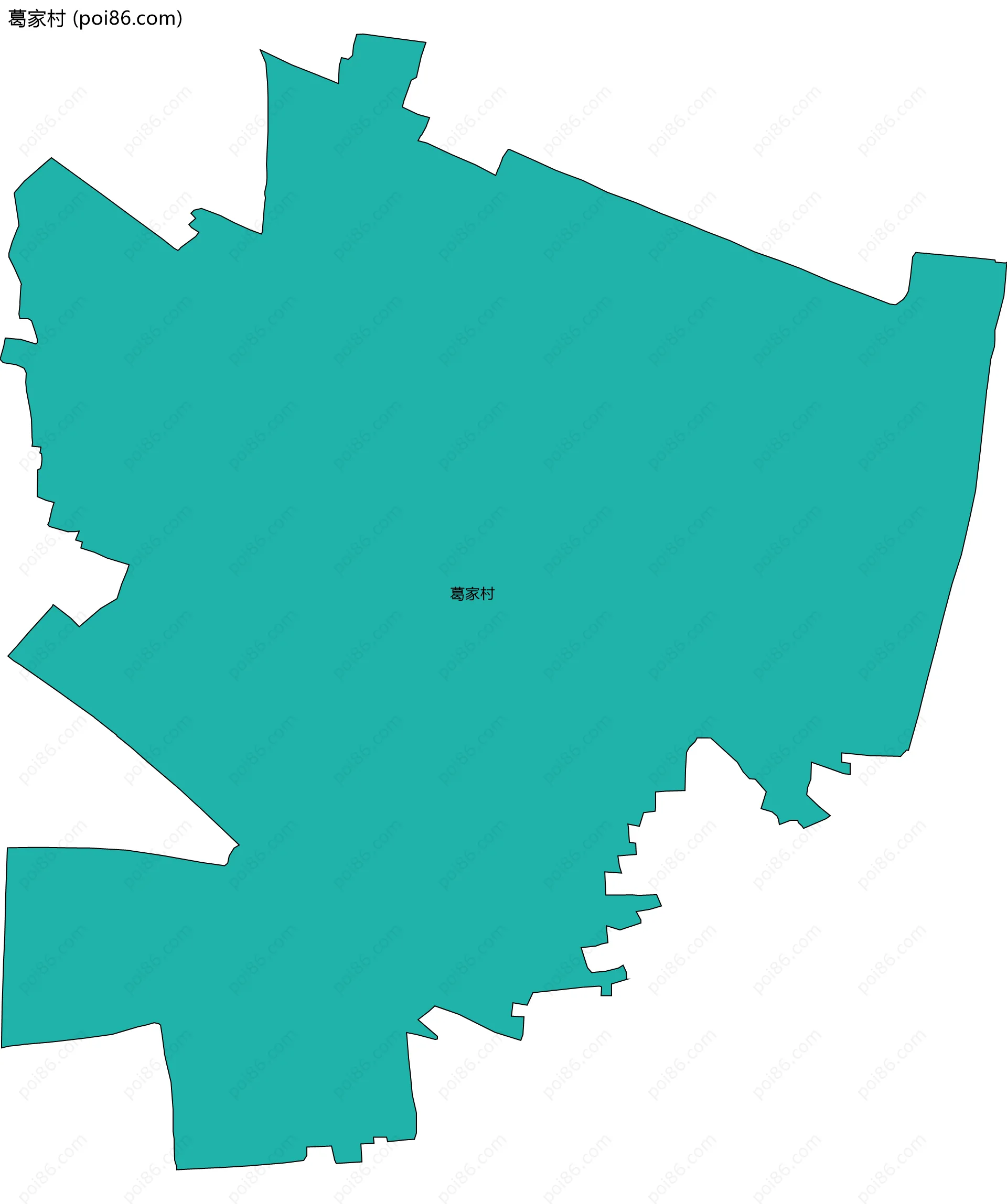 葛家村边界地图