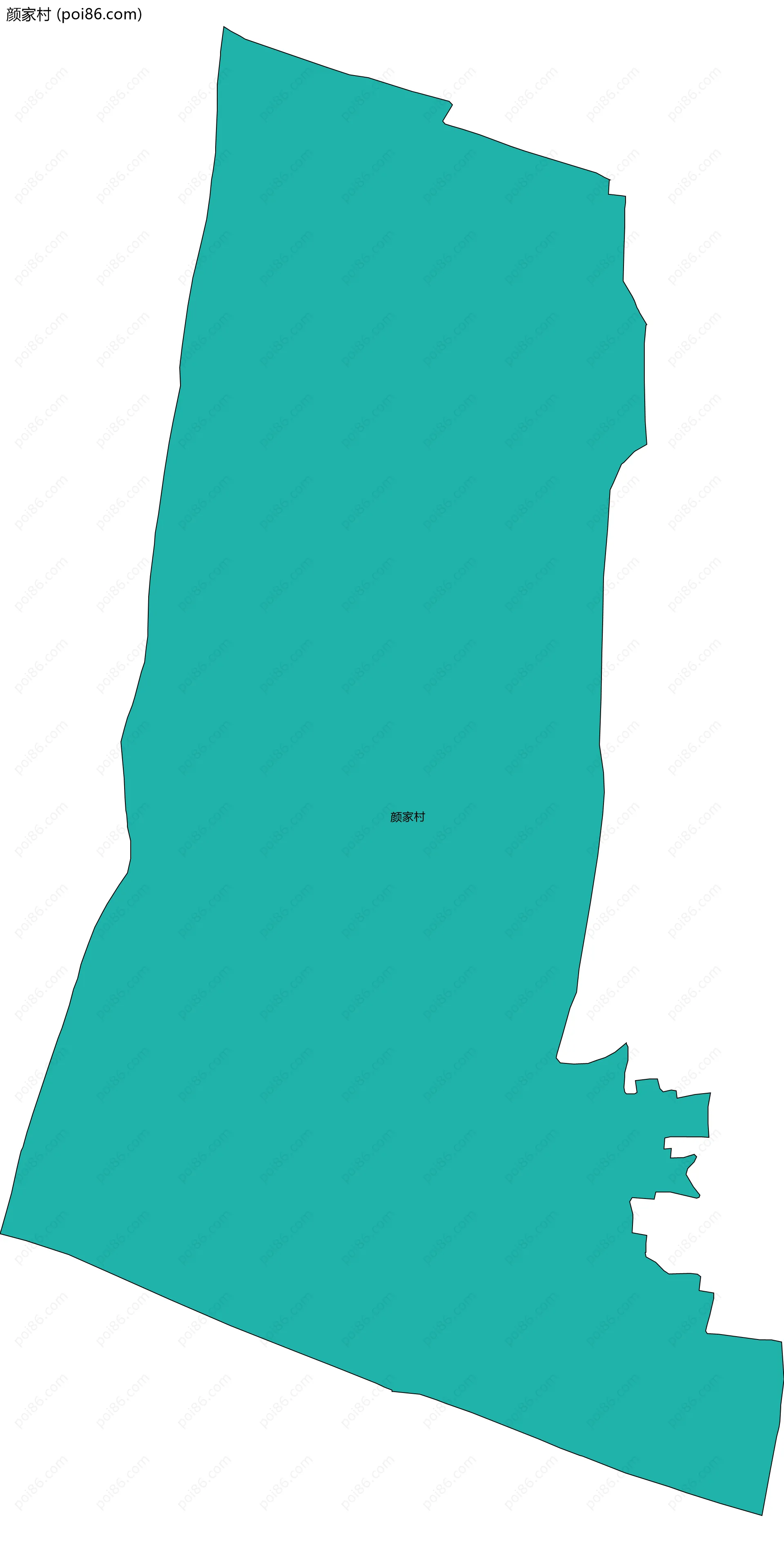 颜家村边界地图