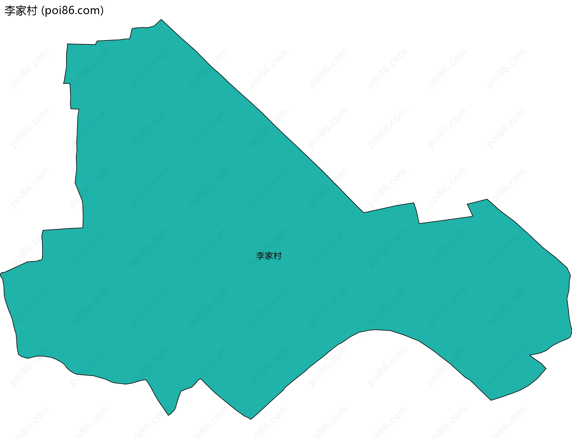李家村边界地图