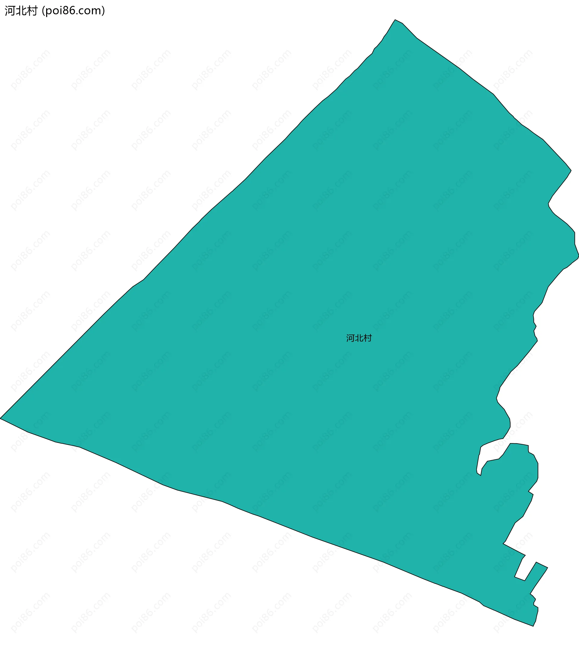 河北村边界地图