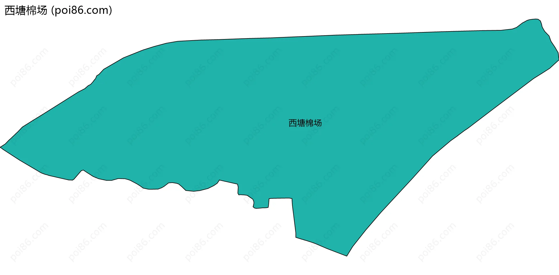 西塘棉场边界地图