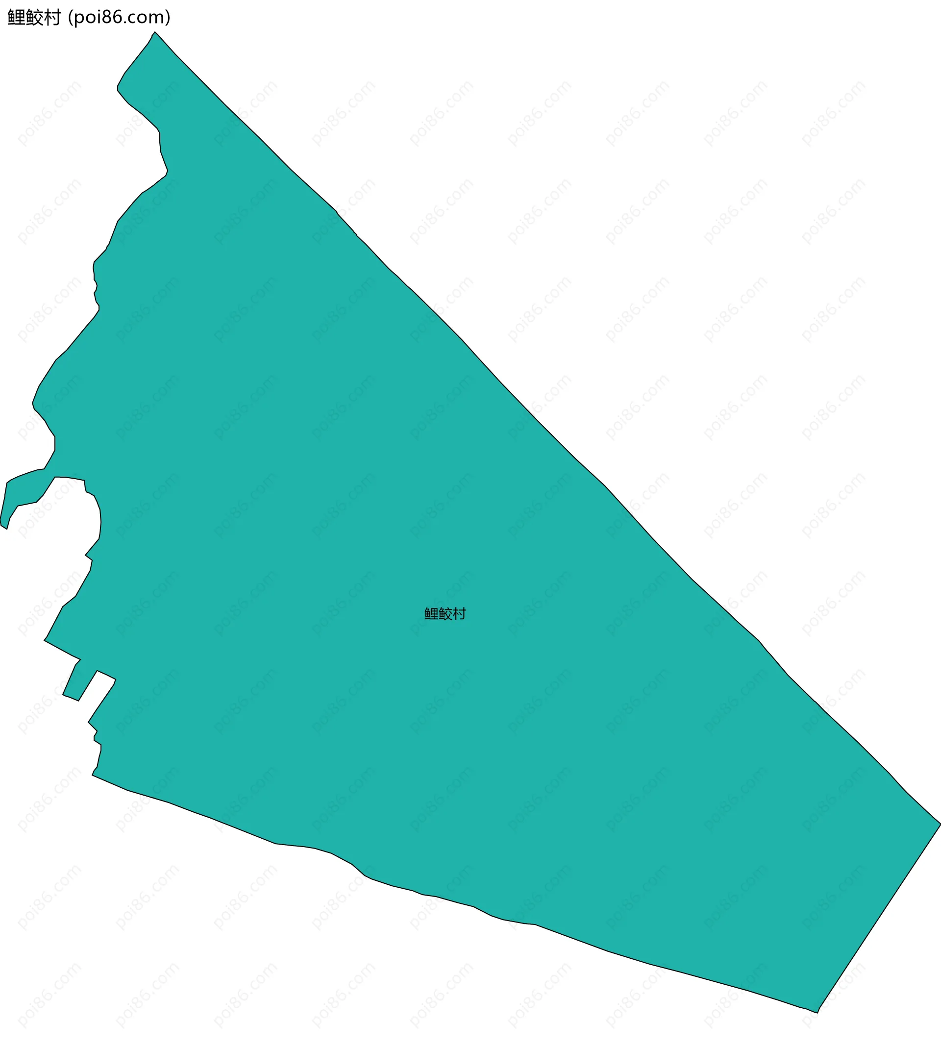 鲤鲛村边界地图