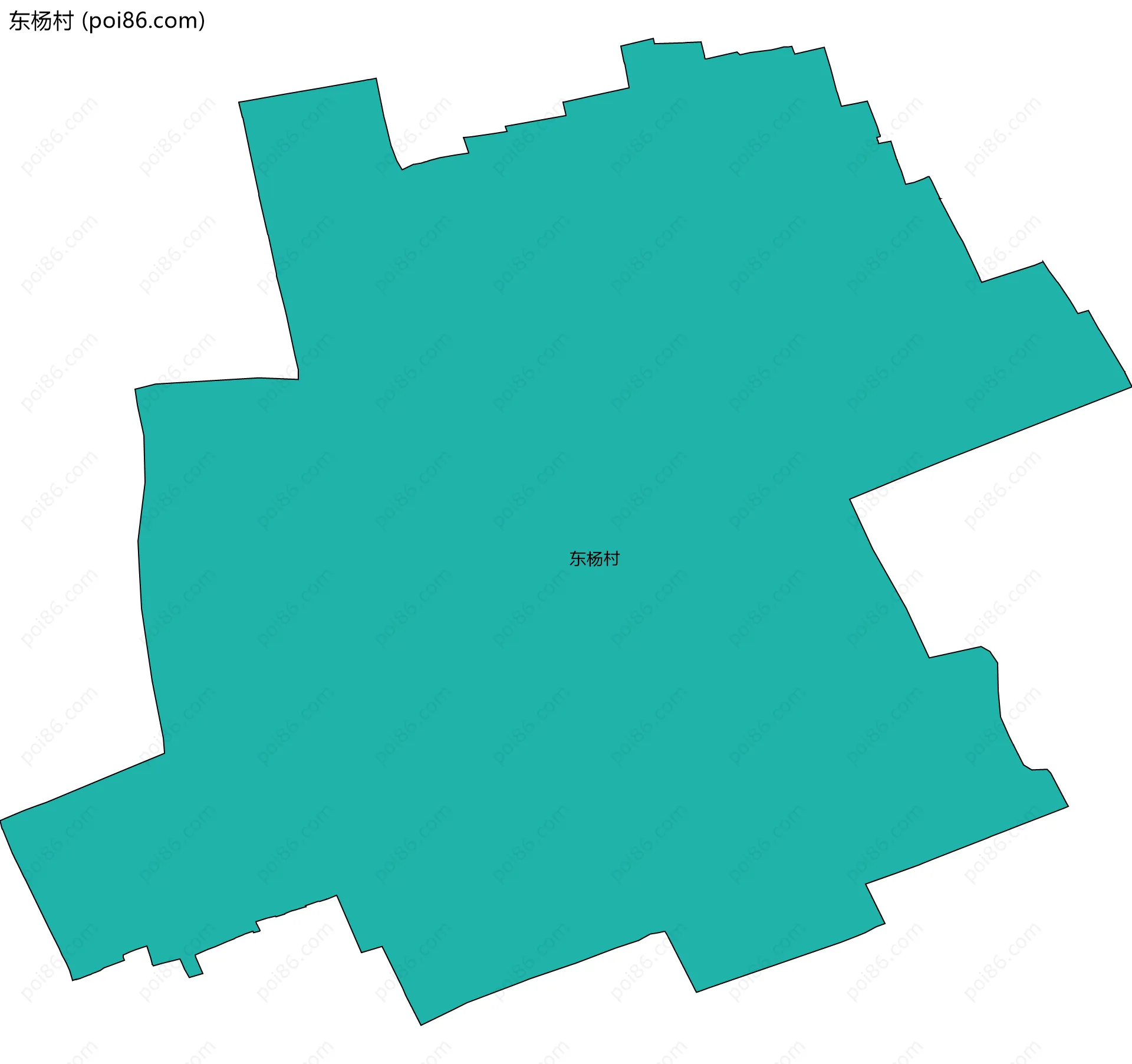 东杨村边界地图