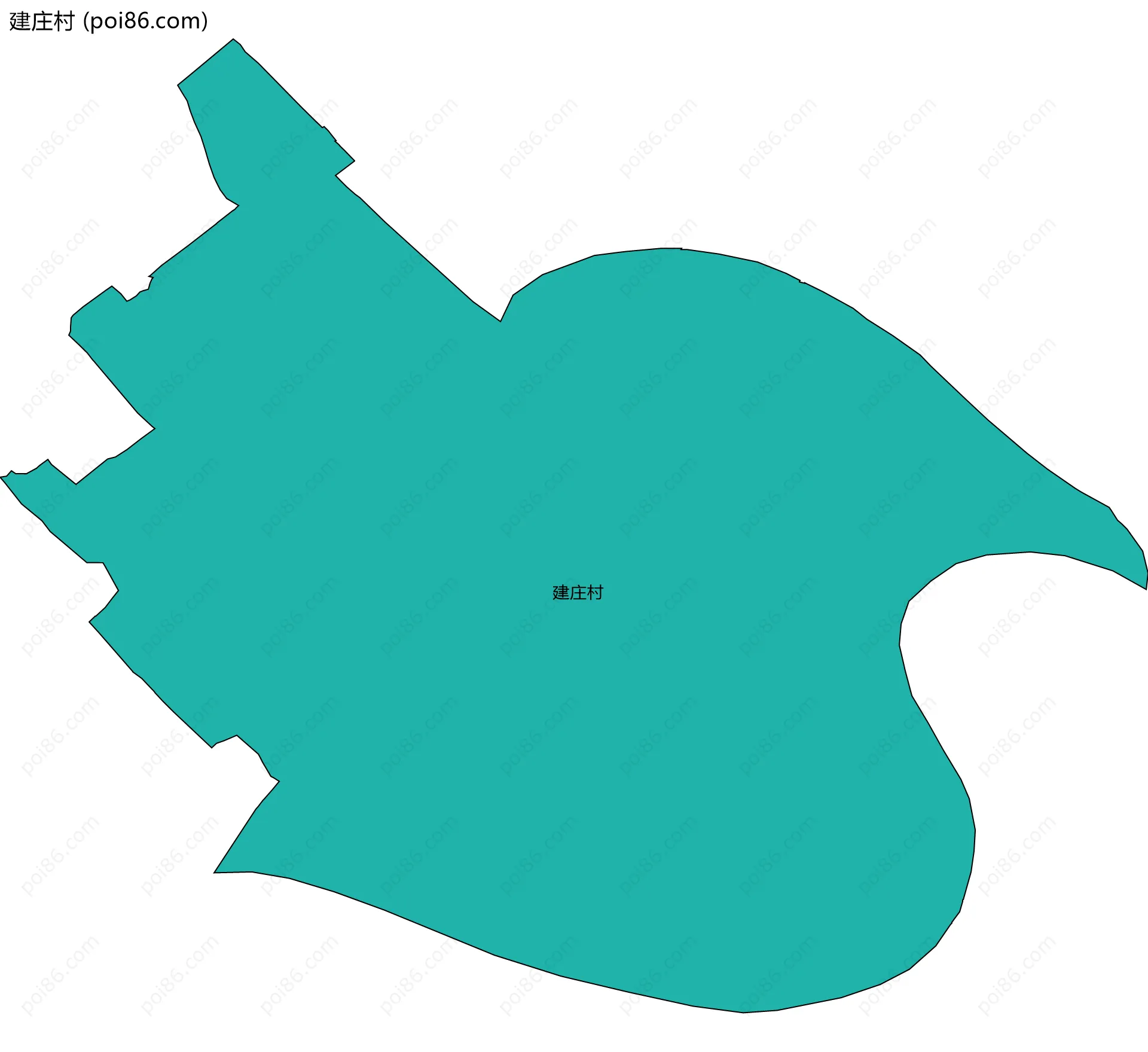 建庄村边界地图