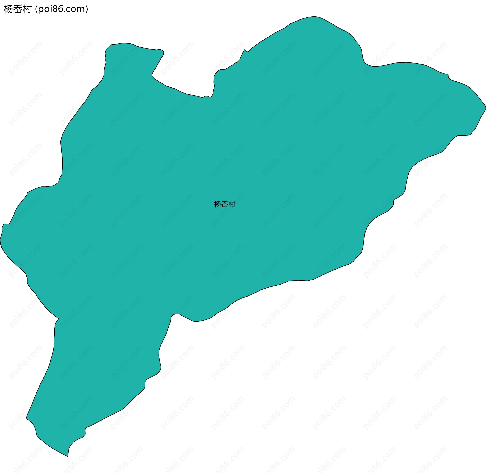 杨岙村边界地图